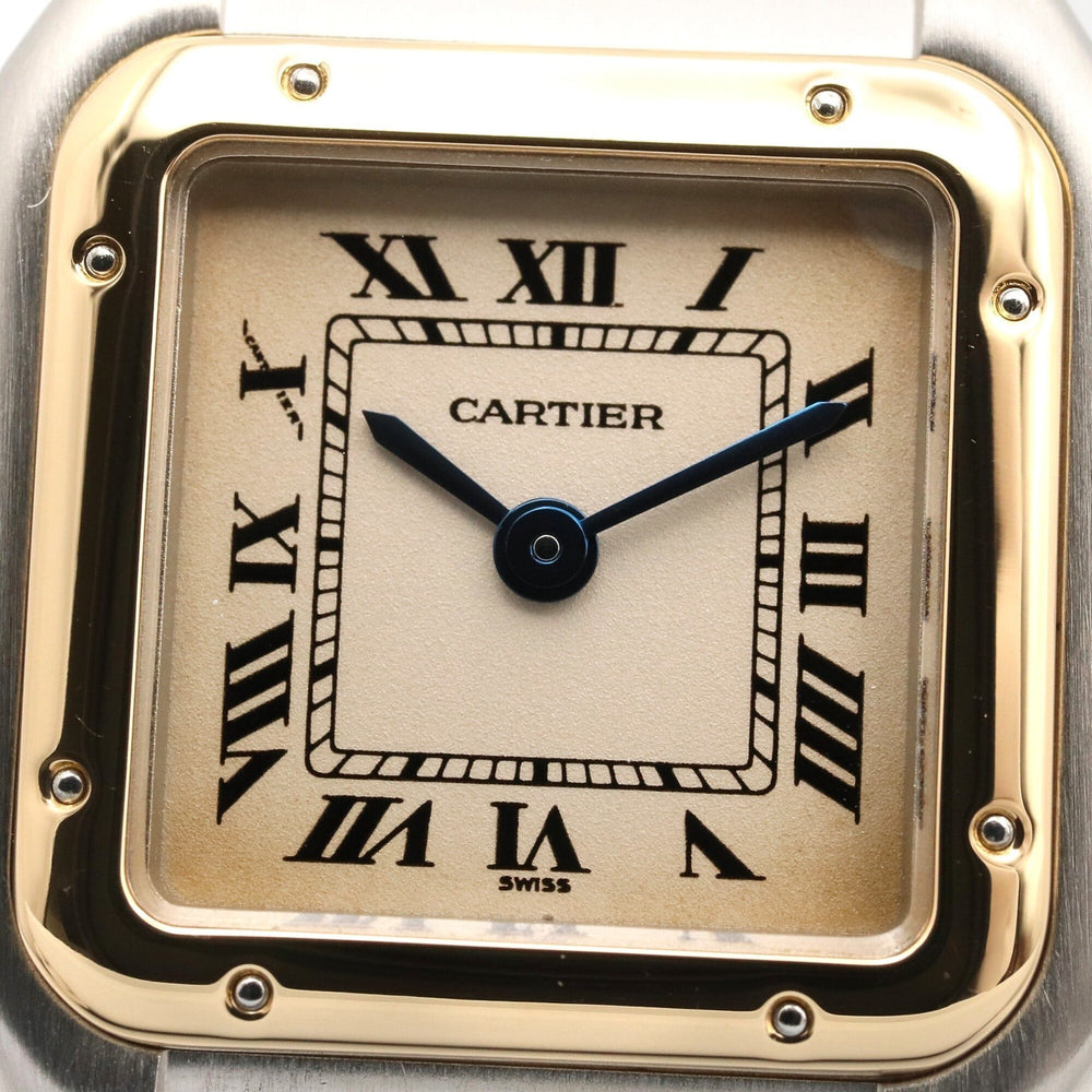 Cartier Panthère SM 2-Row Watch, 18K (Yellow Gold) Stainless Steel, Ladies', Ivory (W25029B6) — Very Good