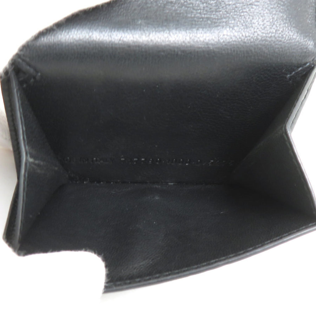 BALENCIAGA Tri-fold Wallet Leather Black Men's Women's h30982k
