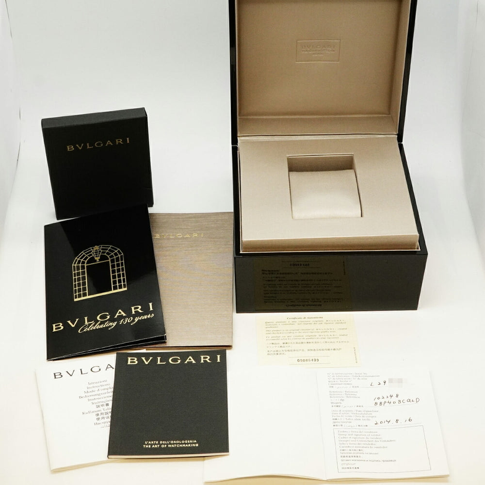 Bvlgari Carbon Gold BB40CL Black Dial Men's Watch — Good