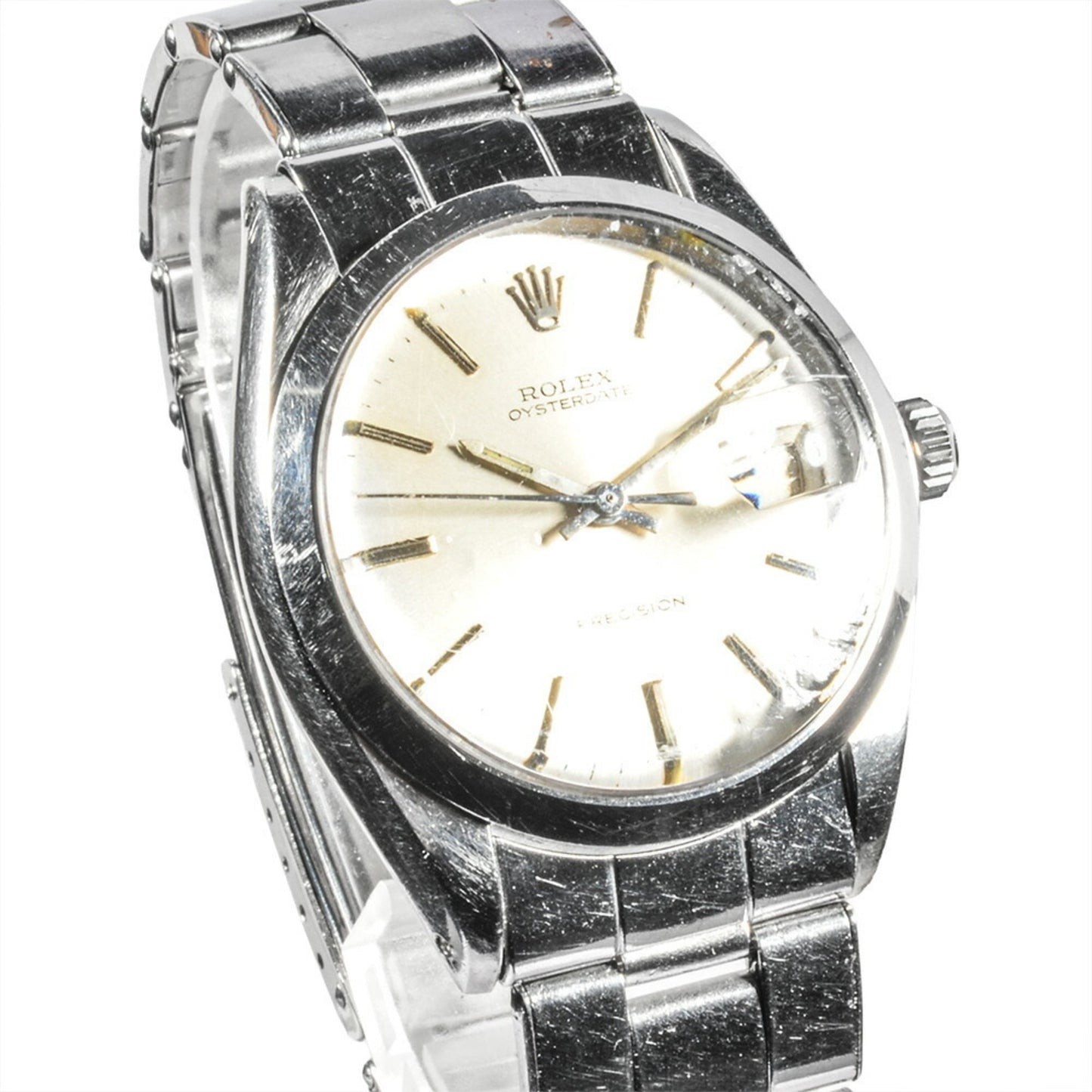 Rolex ROLEX 6694 Oysterdate Precision 22***** (circa 1967) Hand-wound Silver Dial Women's Watch