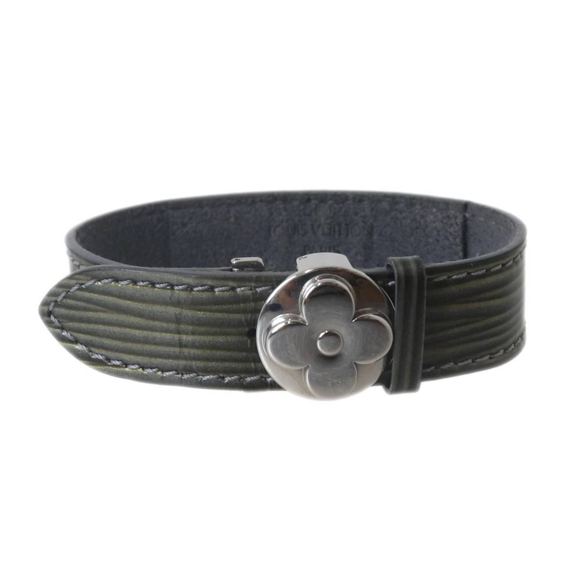 LOUIS VUITTON Good Luck Bracelet Cyber Epi Green M99083 SN0999