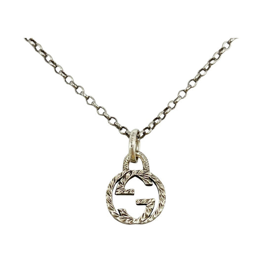 Gucci Interlocking G Necklace in Sterling Silver (925) for Men