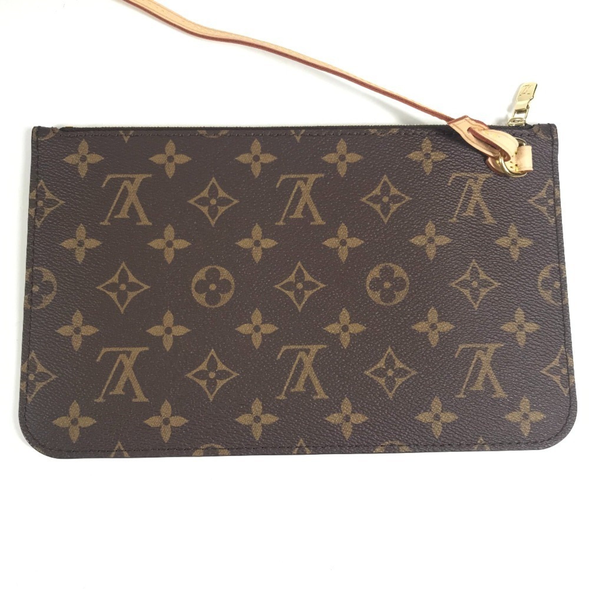 LOUIS VUITTON M13271 LV x TM Takashi Murakami Superflat Neverfull MM Bag Tote Shoulder Handbag with Pouch Monogram Canvas Men's Women's Brown — Like New
