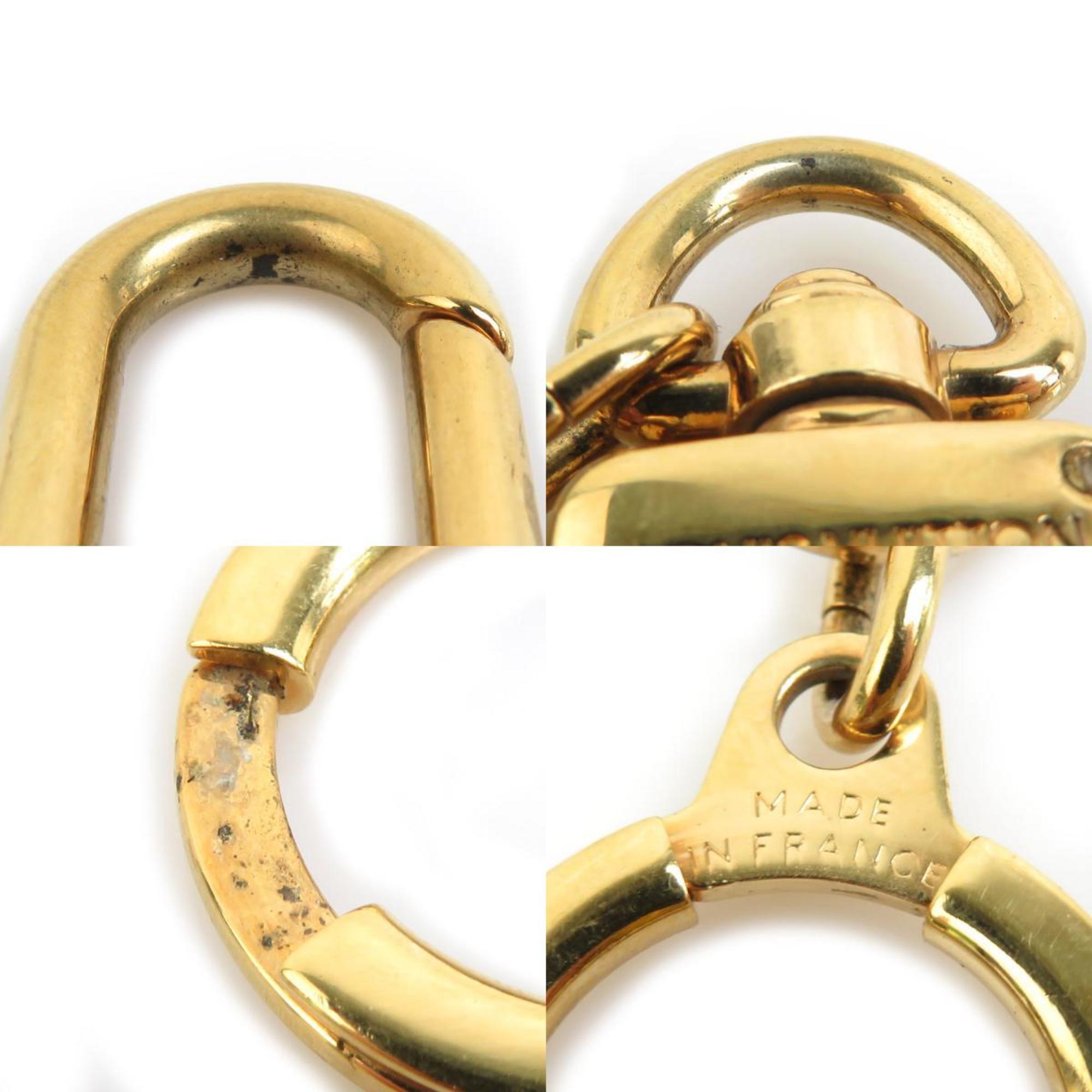 Louis Vuitton LOUIS VUITTON Key Ring Charm Anokle Metal Gold Men's Women's a0559