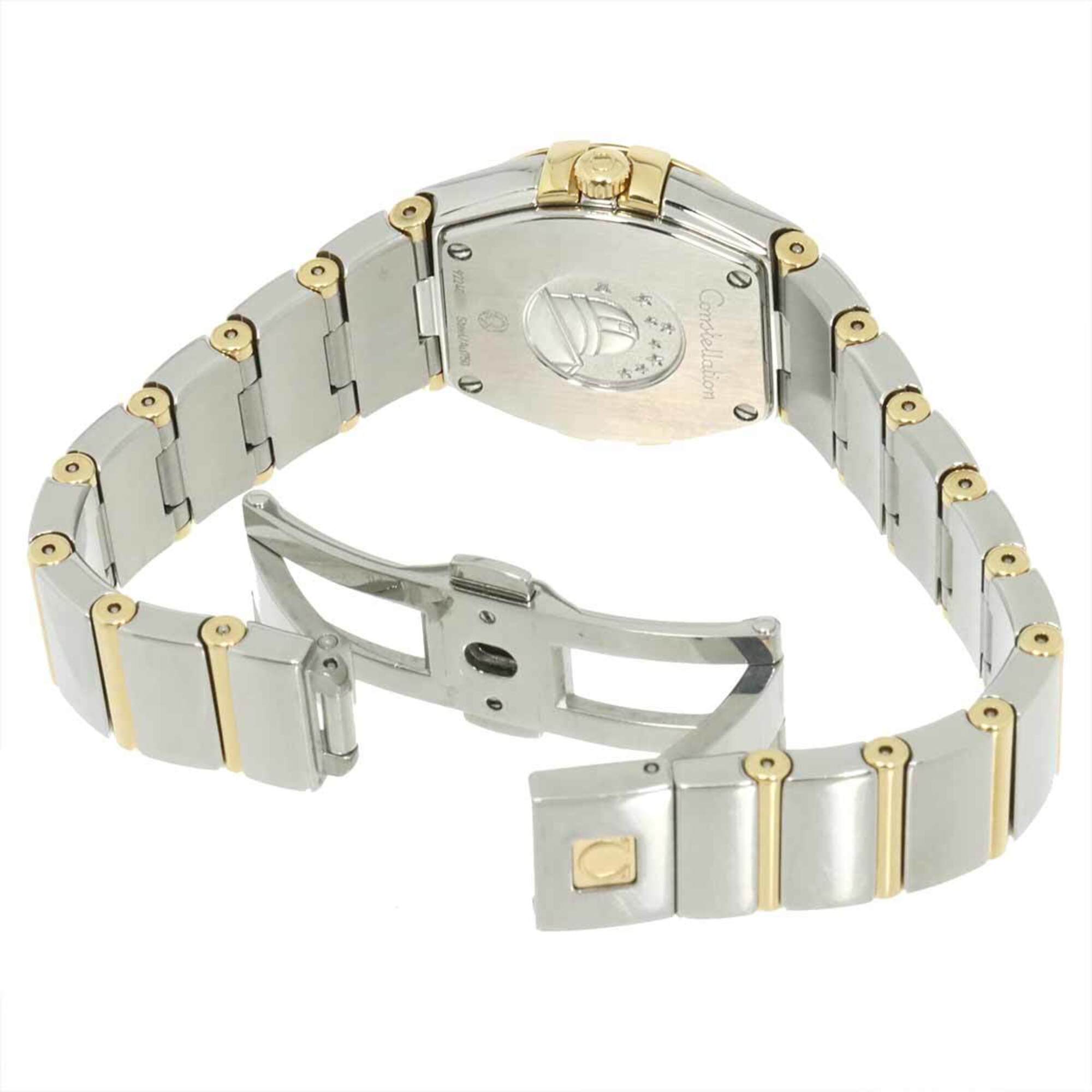 Omega Constellation Brushed Two-Tone 123 20 24 60 58 002 Ladies' Watch Gold 18KYG Yellow Quartz — Very Good