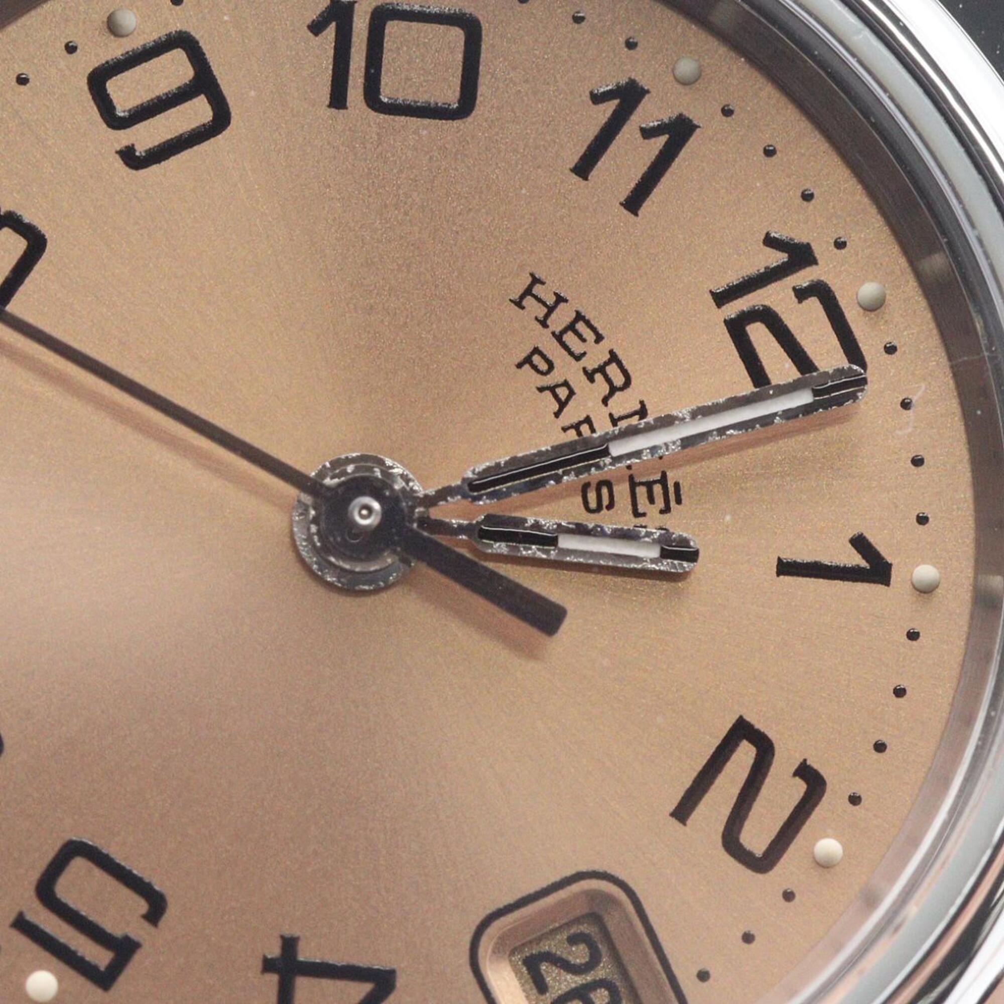 Hermes Clipper CL4.210 SS Quartz Watch — Very Good