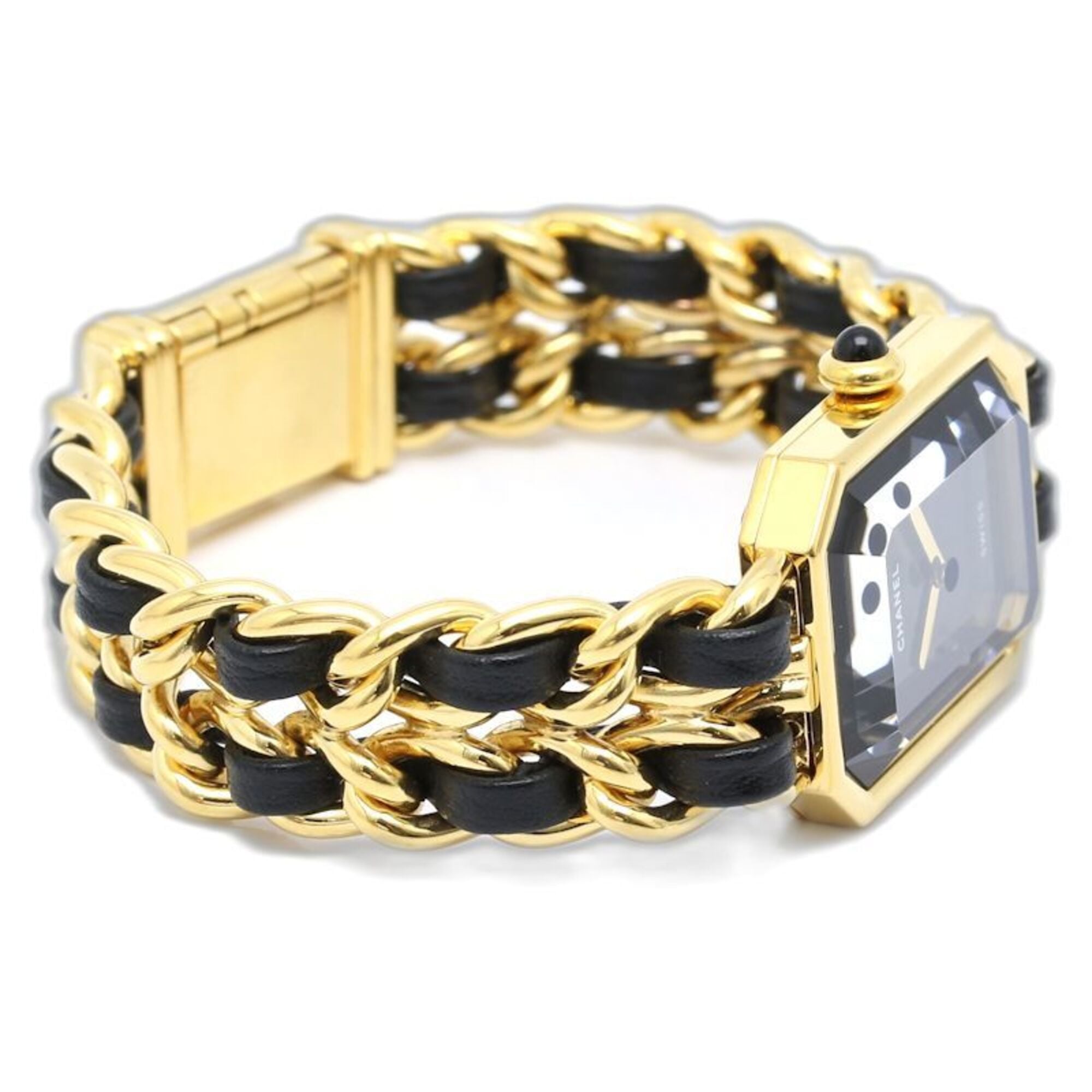 CHANEL Premiere S size H0001 483011001 Women's Watch GP (Gold Plated) x Leather 130523 — Very Good