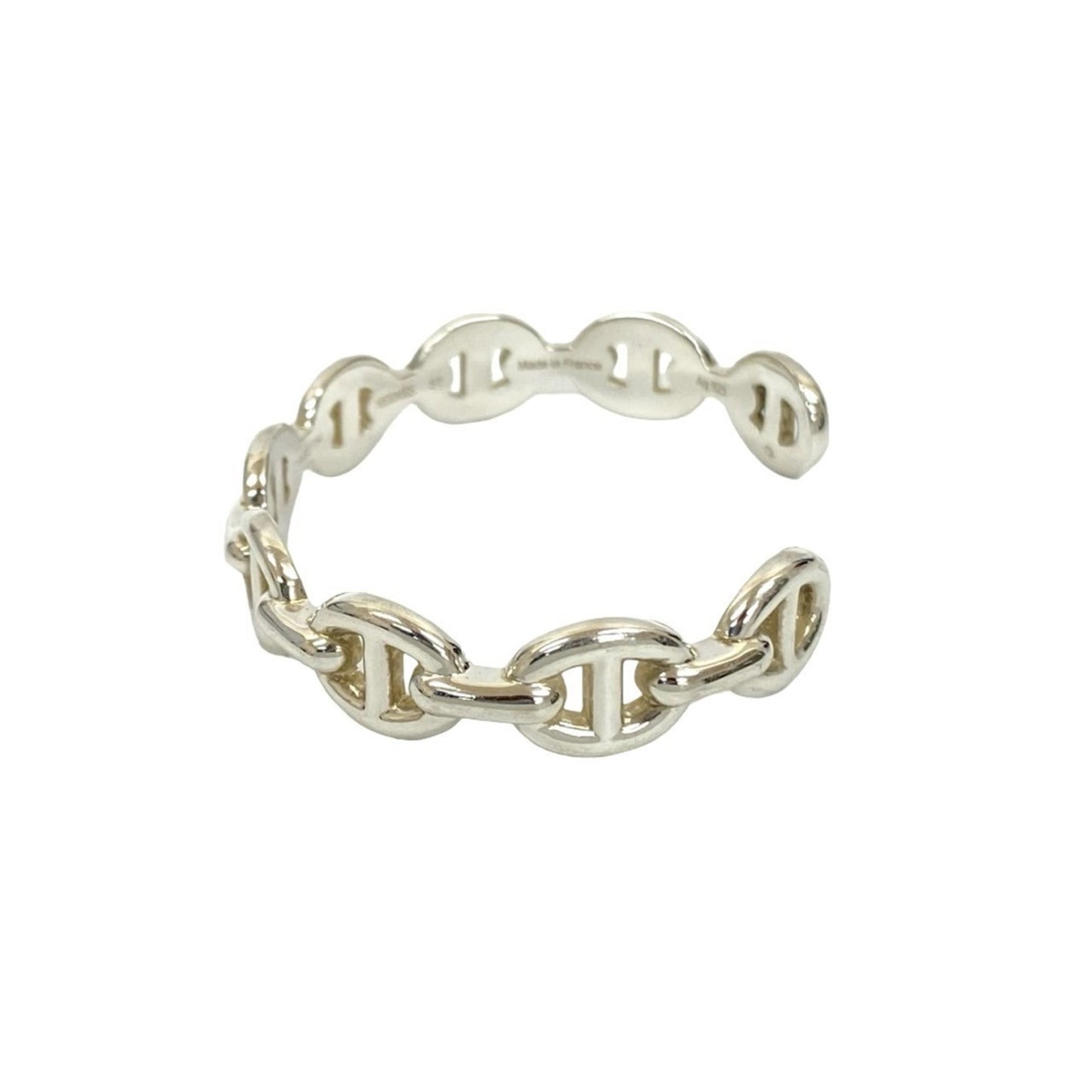 HERMES Chaine d'Ancre Anchaîne Bangle Bracelet in Silver 925 (34216)