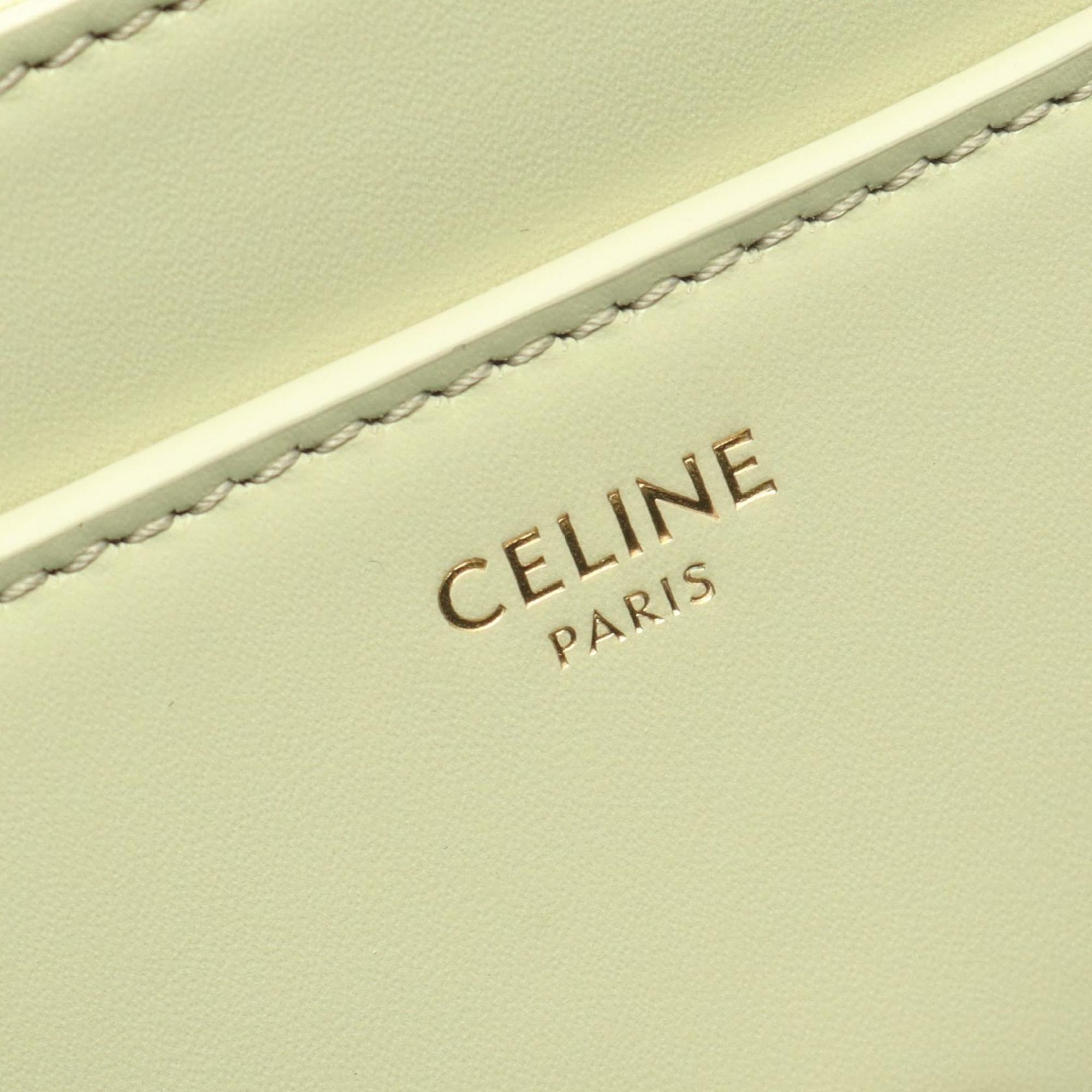 Celine Mini 16 Seize Handbag, Leather, Women's, Green, 197983BEY.29AG