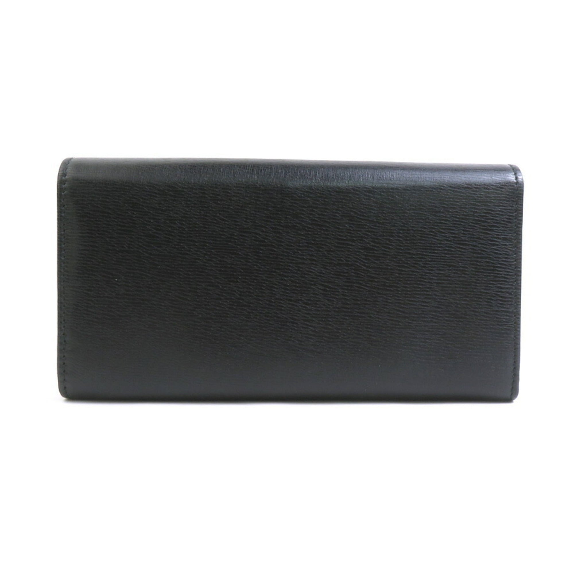 GUCCI Long Wallet Interlocking G Leather Black Men's Women's 309702 h31192a