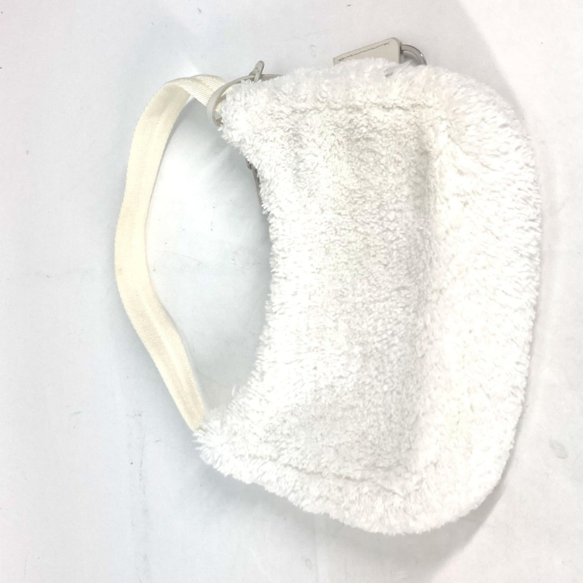 PRADA 1NE515 Terry Re-Edition 2000 SPUGNA Handbag Shoulder Bag Tote Fabric Women's White G-240510-7 — New - Store Return