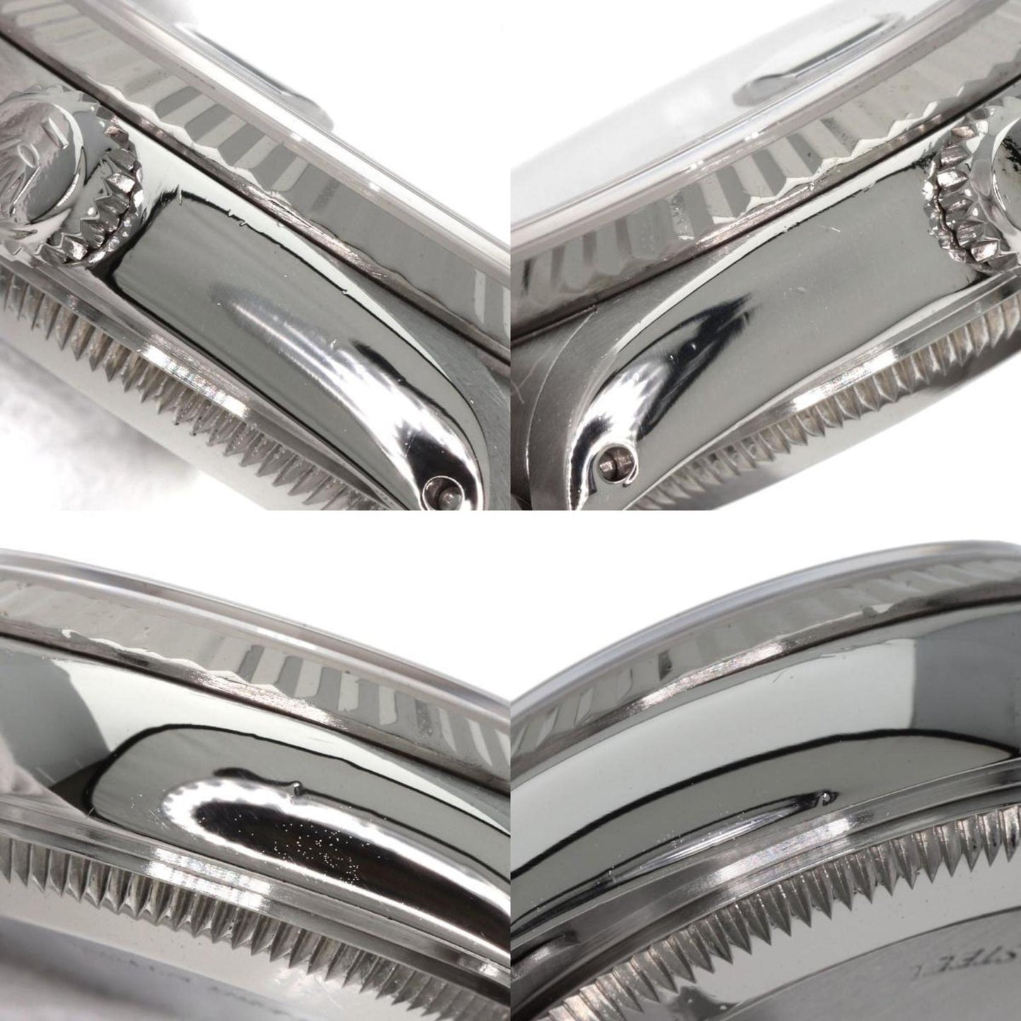 Rolex 69174G Datejust 10P Diamond Blue Gradient Watch Stainless Steel SS K18WG Ladies ROLEX