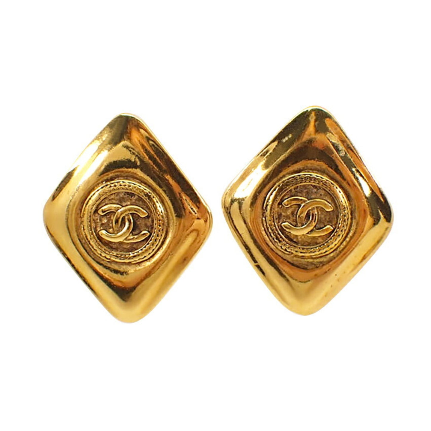 CHANEL Chanel 925 Square Earrings