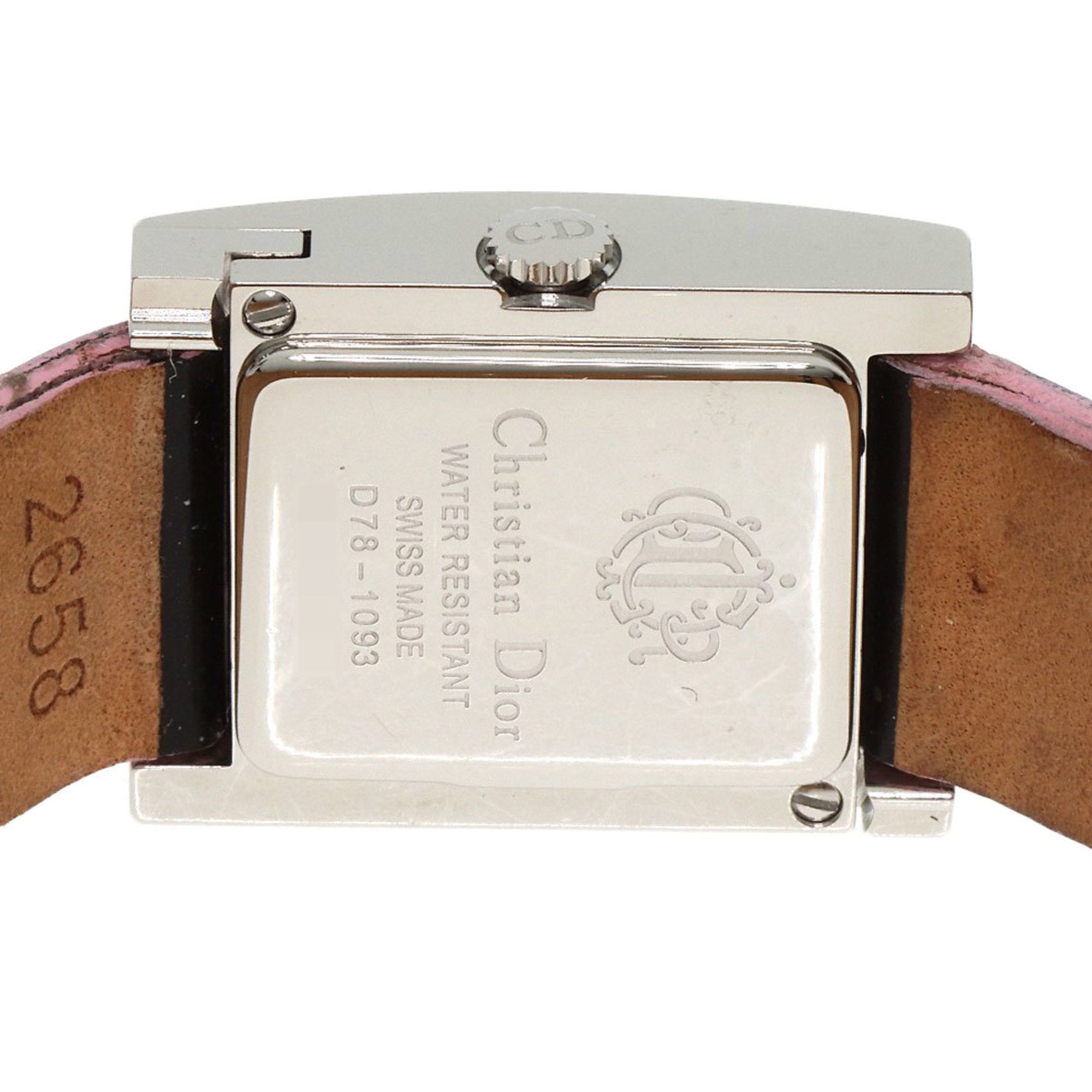 Christian Dior D78-1093 Malice Pink Sapphire Watch in Stainless Steel and Enamel for Women