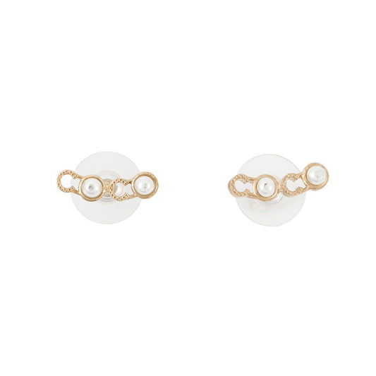 CHANEL COCO Faux Pearl Earrings A17P