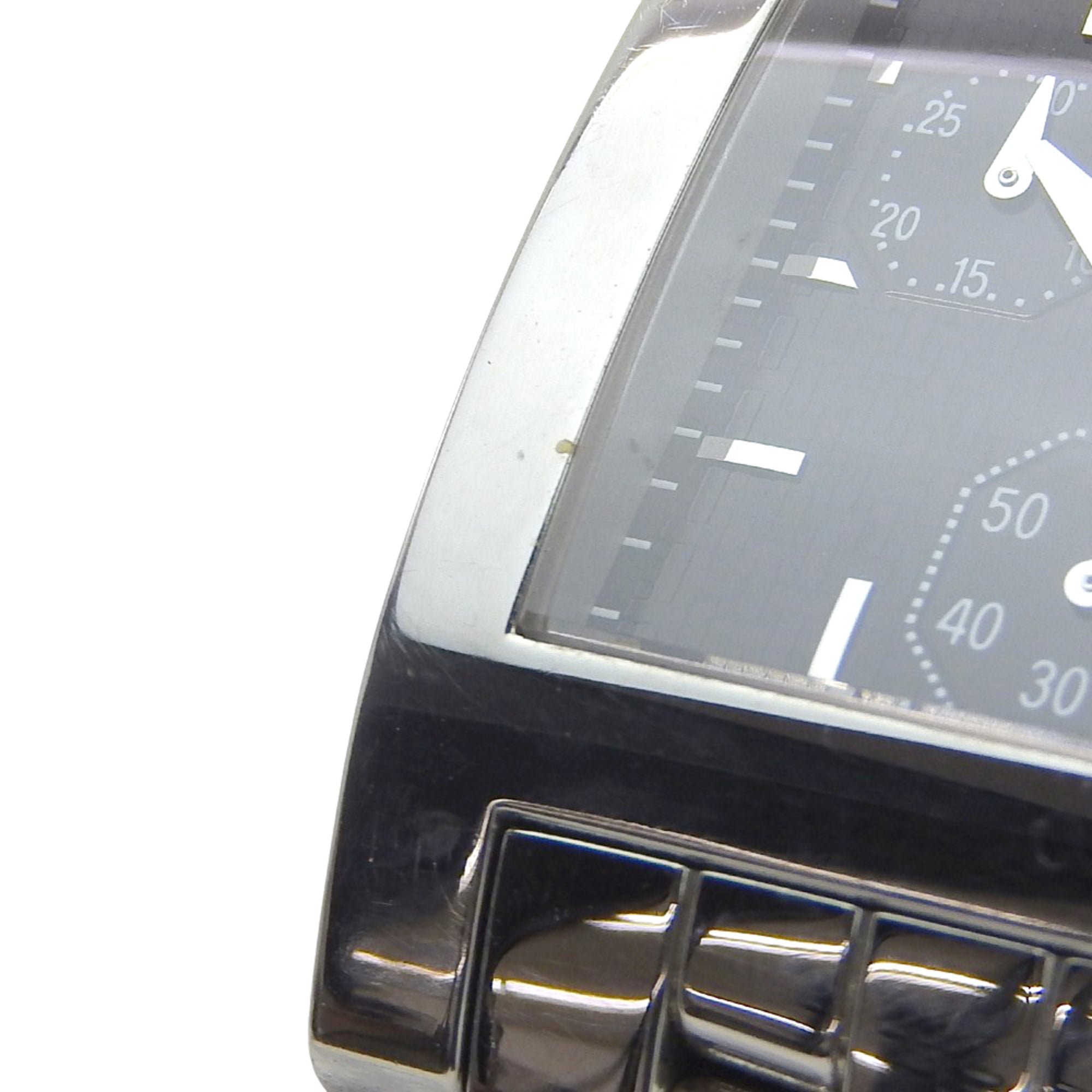 Longines DolceVita watch L5.668.4, stainless steel, quartz, analog, black dial, men's — Good