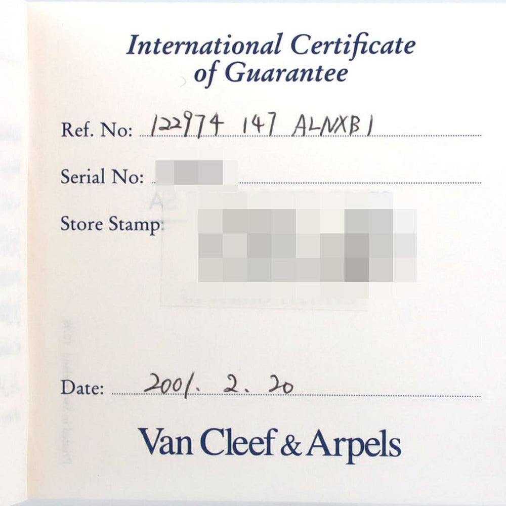 Van Cleef & Arpels Alhambra YG 4P 122974 Quartz Watch — Very Good