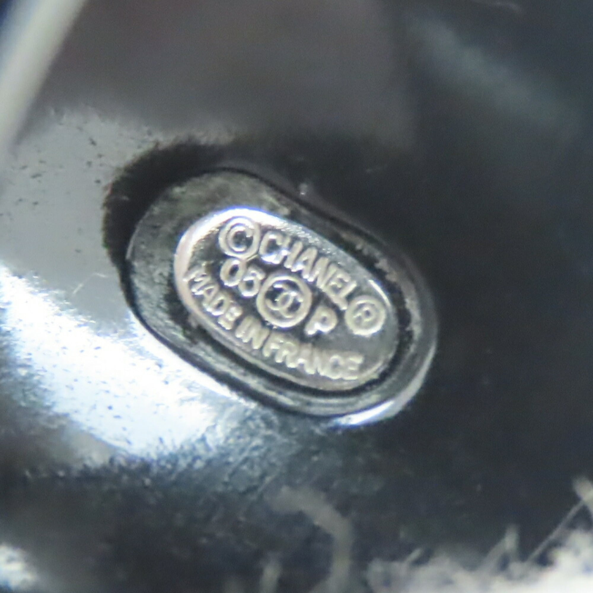 Chanel Ring, Coco Mark, Plastic, Black, White, Two-Tone, Women's, CHANEL