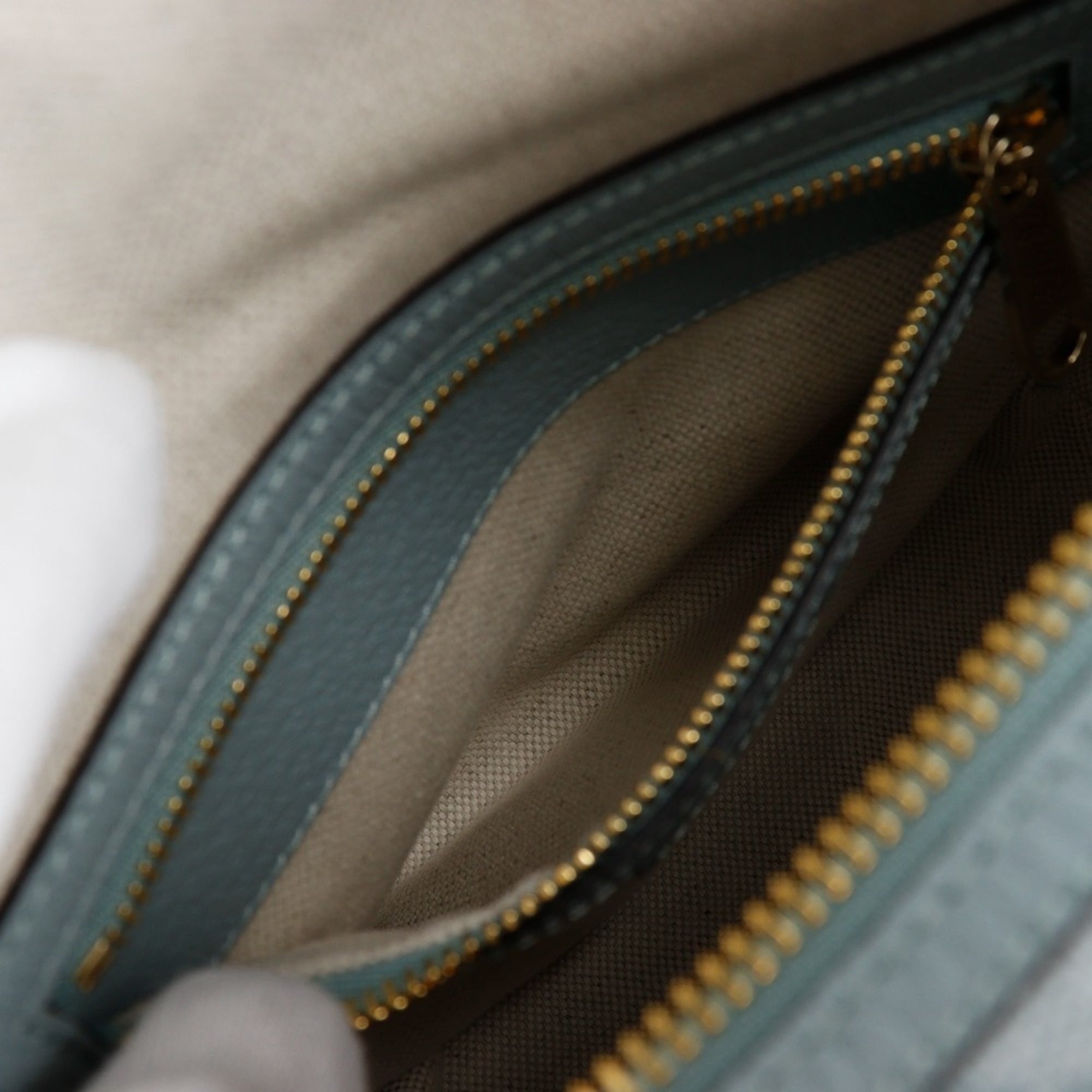 Gucci Ophidia Super Mini Shoulder Bag 795170 FAD09 8741 in GG Supreme Canvas, Dusty Blue. Women's. S173025653 — Like New