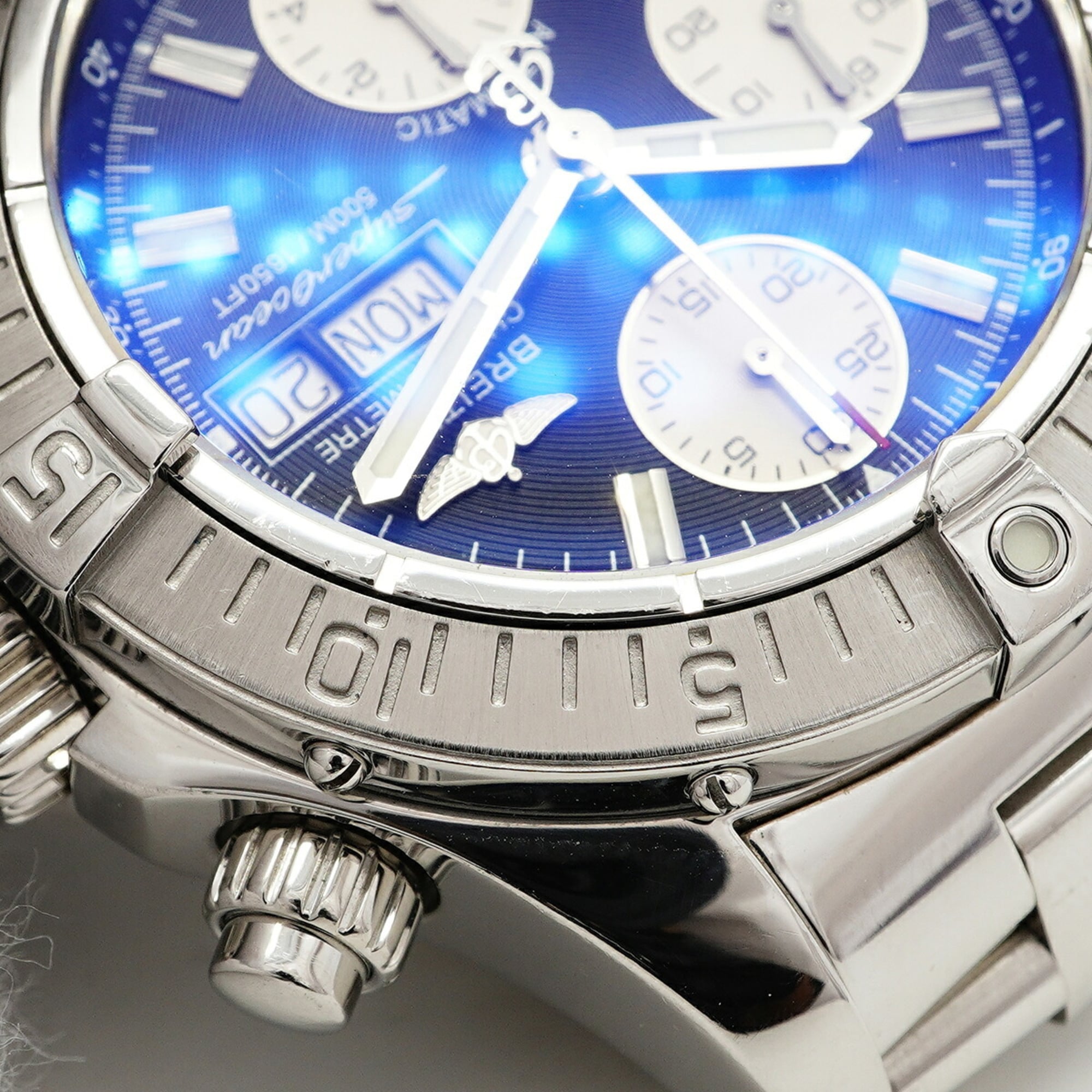 Breitling Superocean Day-Date A13340 Black Dial Men's Watch — Good