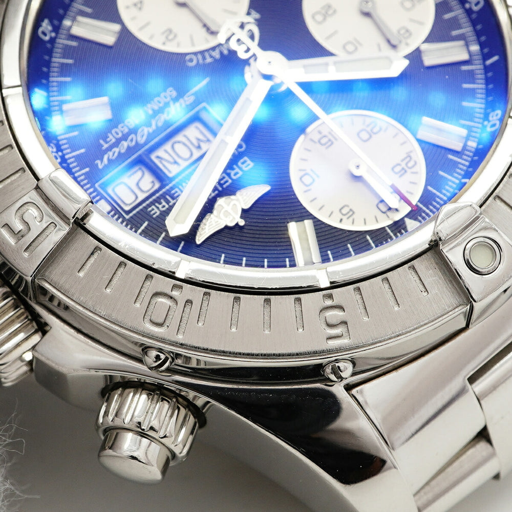 Breitling Superocean Day-Date A13340 Black Dial Men's Watch — Good