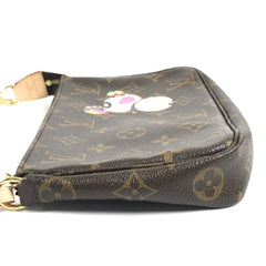 LOUIS VUITTON M51981 Monogram Panda Takashi Murakami Pochette Accessoires Bag Accessory Pouch Handbag Shoulder Canvas Women's Brown — Like New