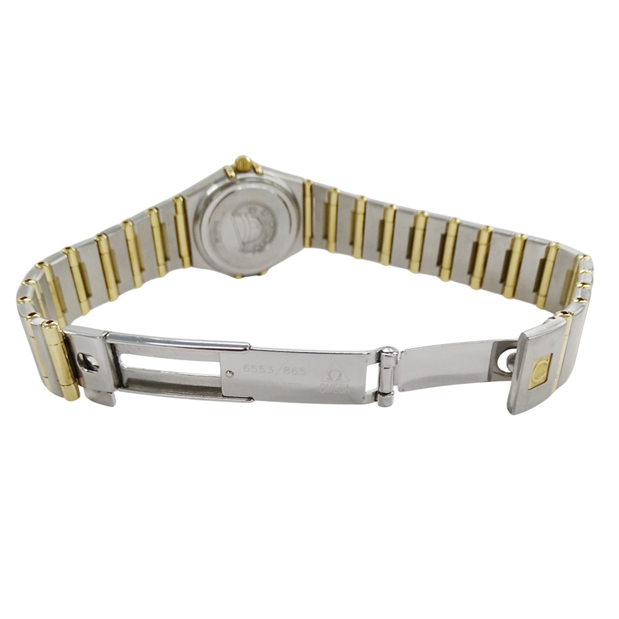 Omega Constellation Mini 1267.15 Women's Watch, Brand Name, Diamond, Quartz, Stainless Steel (SS), Gold (YG) Combination, Full Bar — Good