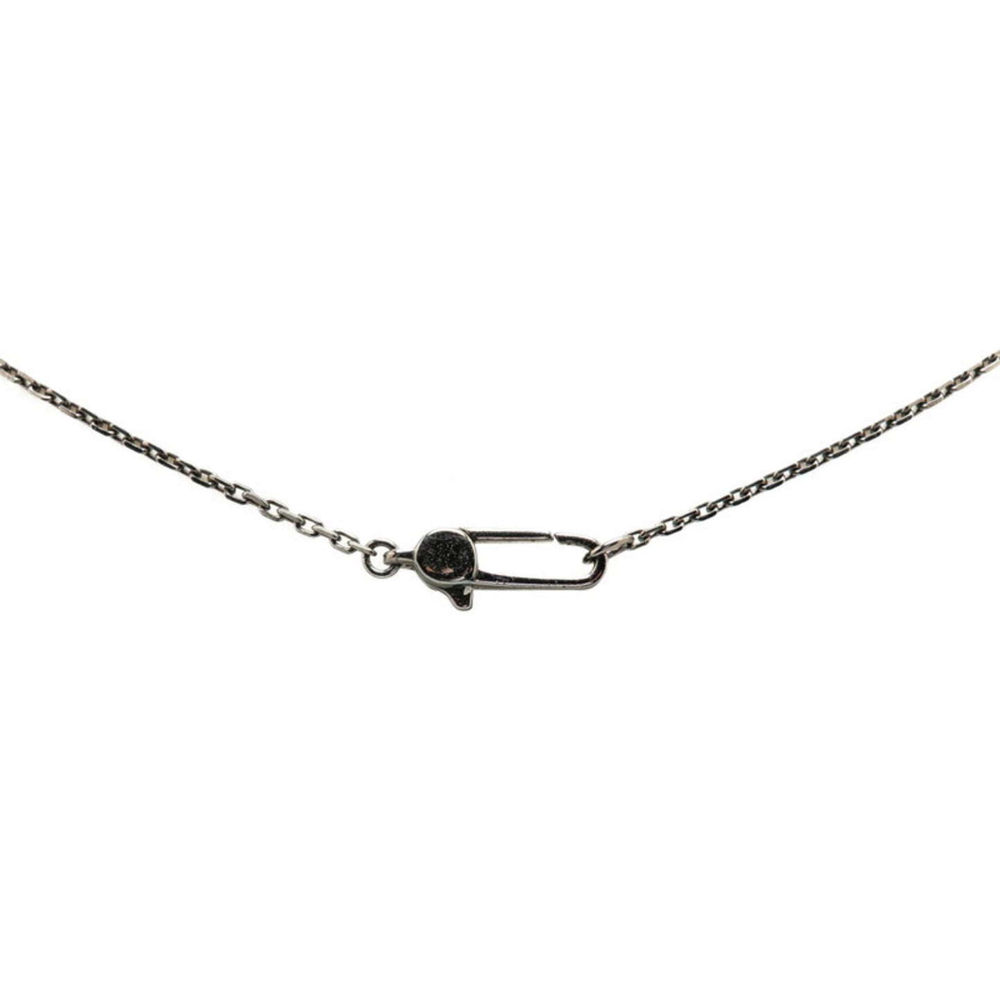 Gucci Cutout G Cross Pendant Necklace 228363 SV925 Silver Ruthenium Women's GUCCI