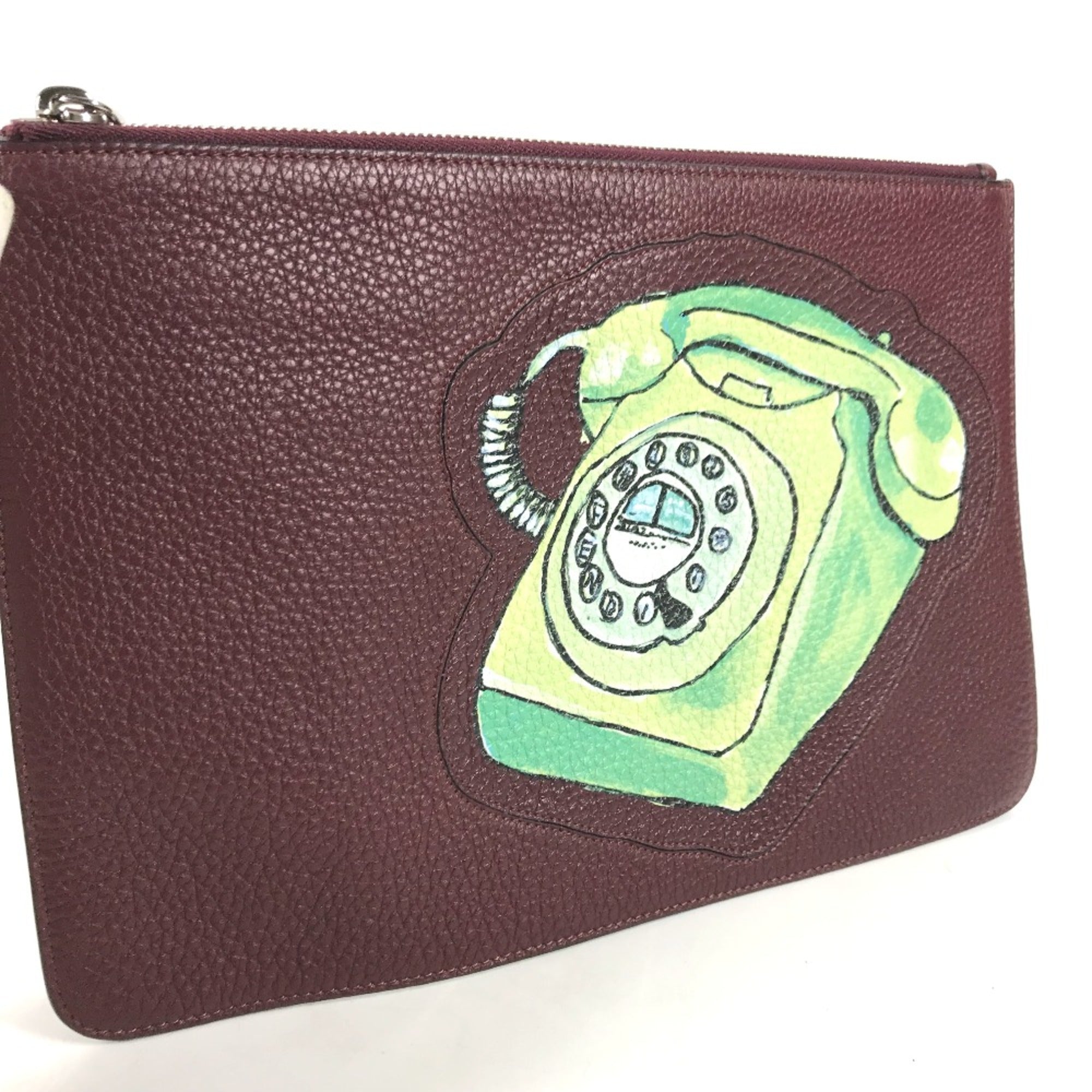 Fendi 7N0078 Pouch pouch Cluch Bag Clutch bag BrownBased — Like New