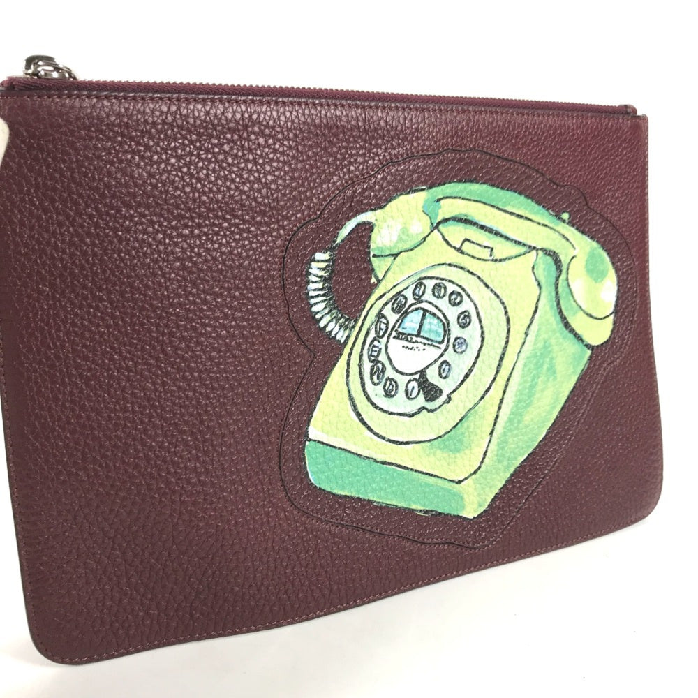 Fendi 7N0078 Pouch pouch Cluch Bag Clutch bag BrownBased — Like New