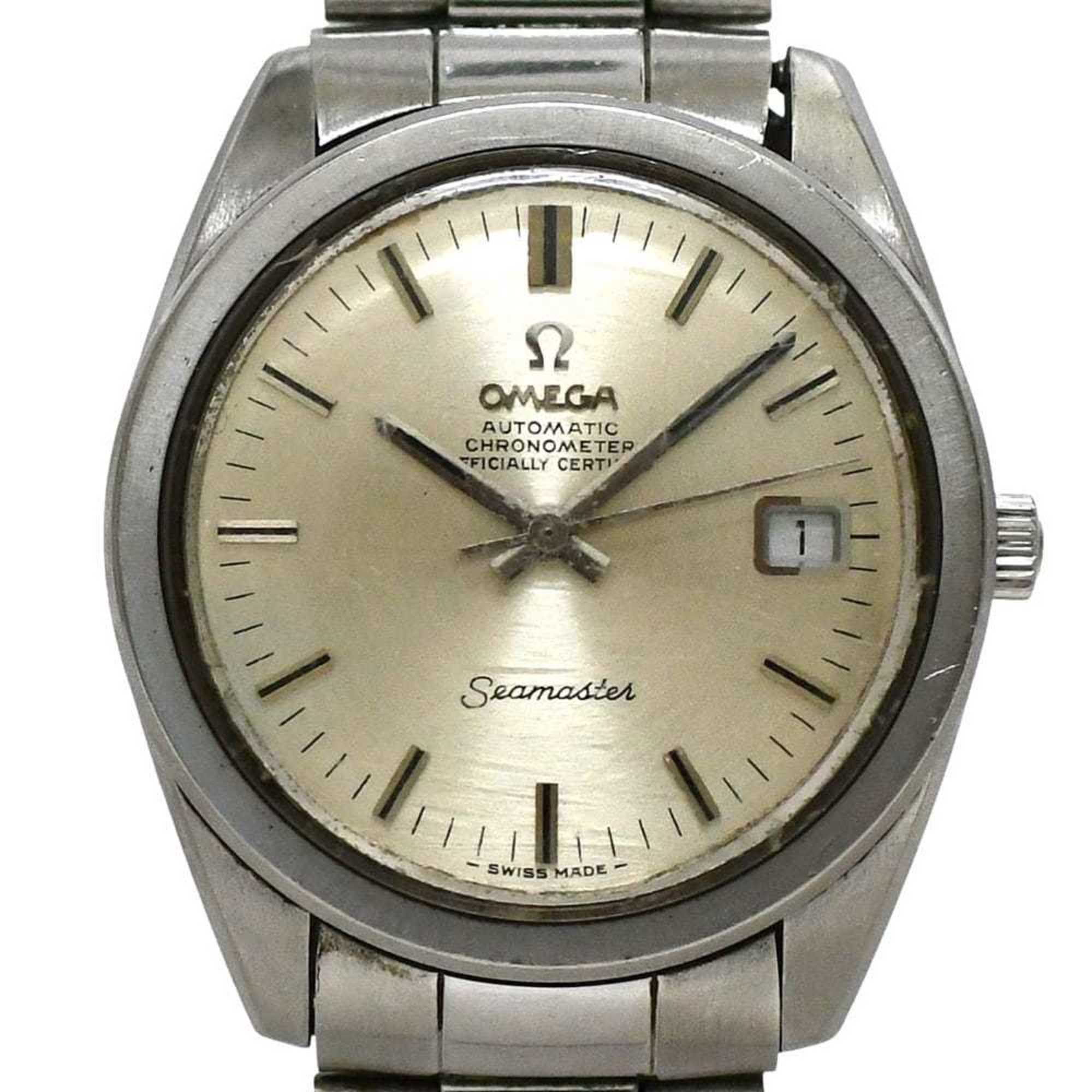 Omega Seamaster Chronometer F-25200 Gold Silver Watch 168.022/166.28 Stainless Steel Automatic Movement OMEGA Caliber 564 Men's Analog Overhauled — Good