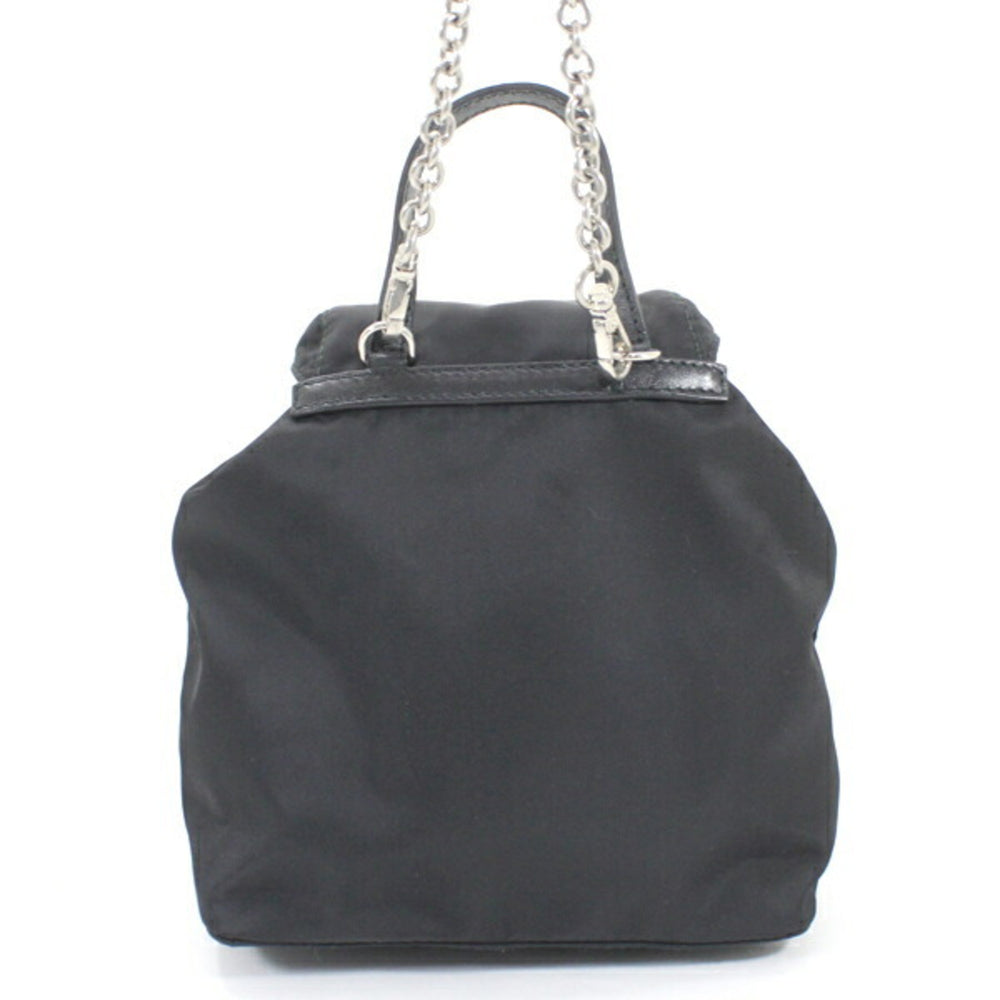 Prada PRADA Shoulder Bag Mini Backpack Nylon Black 1BH029 Women's NERO KM2805 — Like New