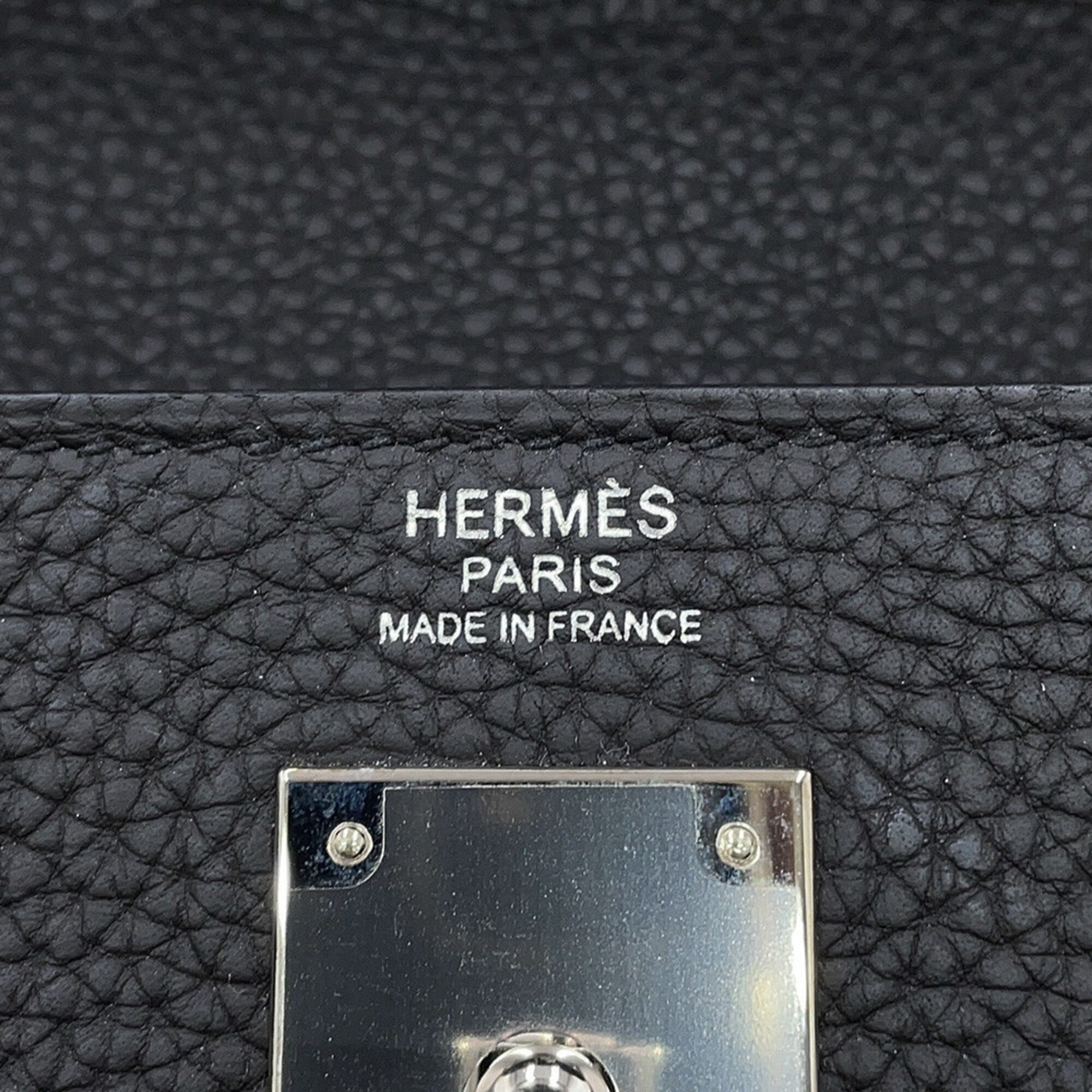 Hermes Kelly 32 Handbag, Black Togo Leather, C Stamp, 2-way Bag, Black, Kelly, Women's, HERMES — Like New