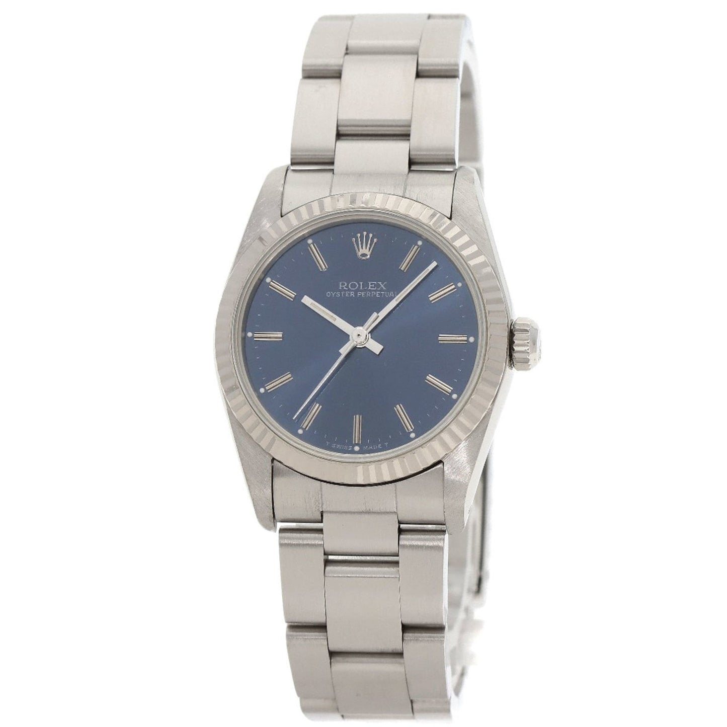 Rolex 67514 Oyster Perpetual Watch in Stainless Steel/SS/18K White Gold for Boys
