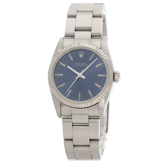 Rolex 67514 Oyster Perpetual Watch in Stainless Steel/SS/18K White Gold for Boys