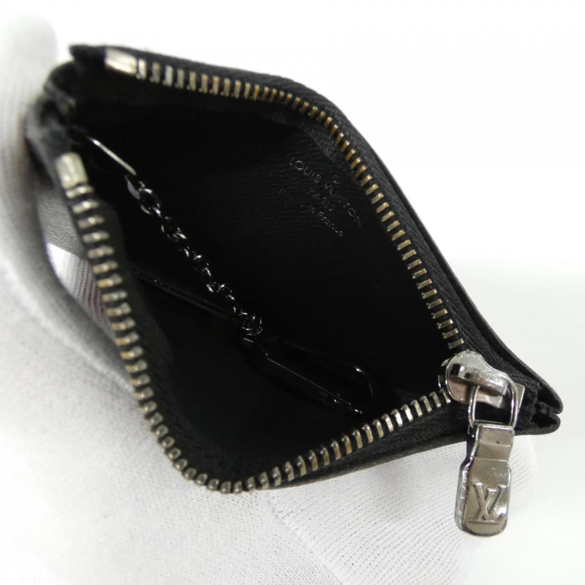 Louis Vuitton Monogram Eclipse Reverse Card & Key Case Pochette Clé M80905 Coin