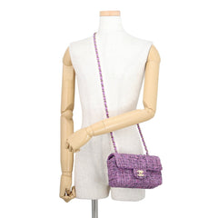 Chanel Chain Shoulder Bag, Coco Mark, Matelassé Tweed, A69900, CHANEL, Handbag, Women's, CHANEL — Like New