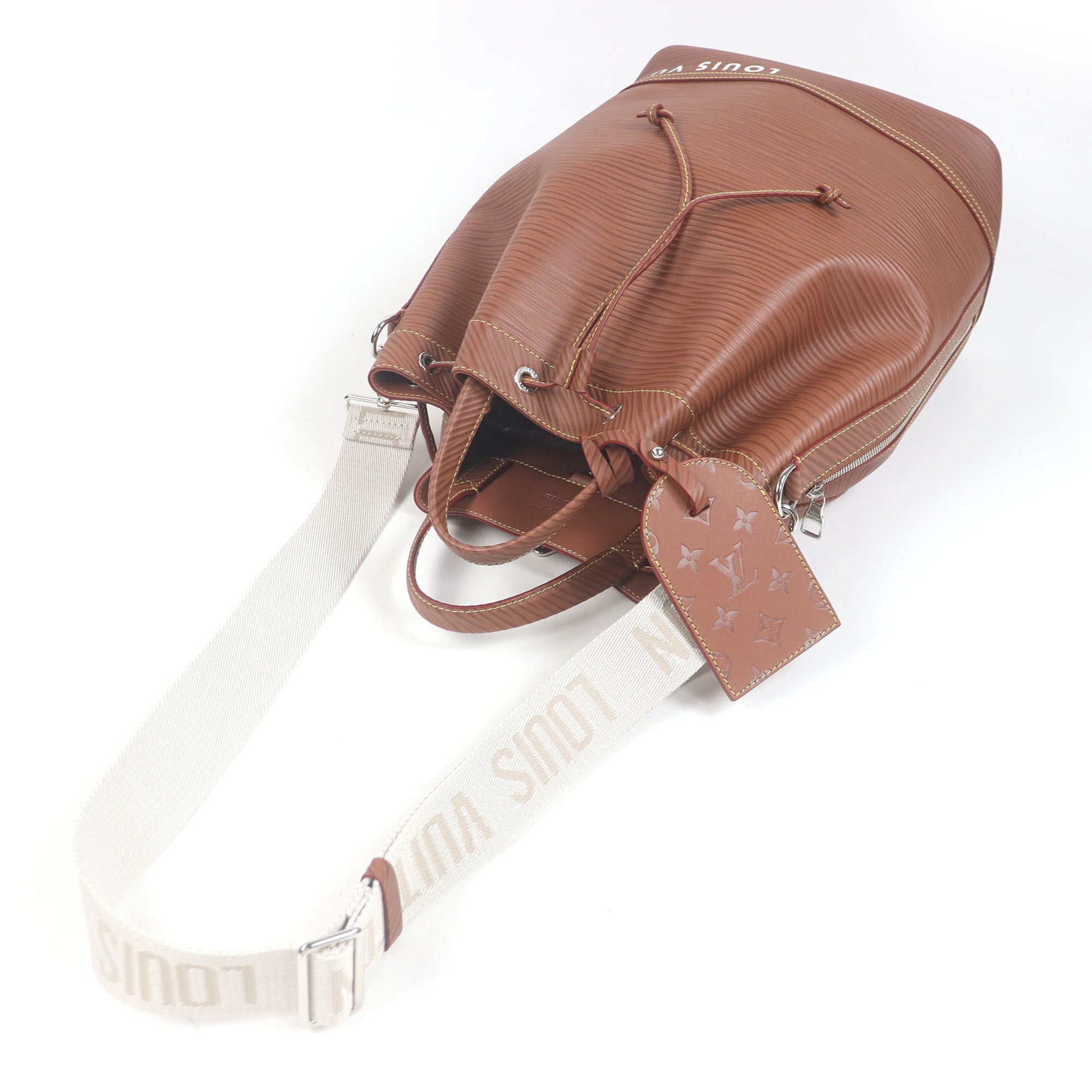 LOUIS VUITTON M23117 Maxi Noe Sling Epi XL 2-Way Leather Shoulder Bag/Handbag Brown Made in France Men's — Like New