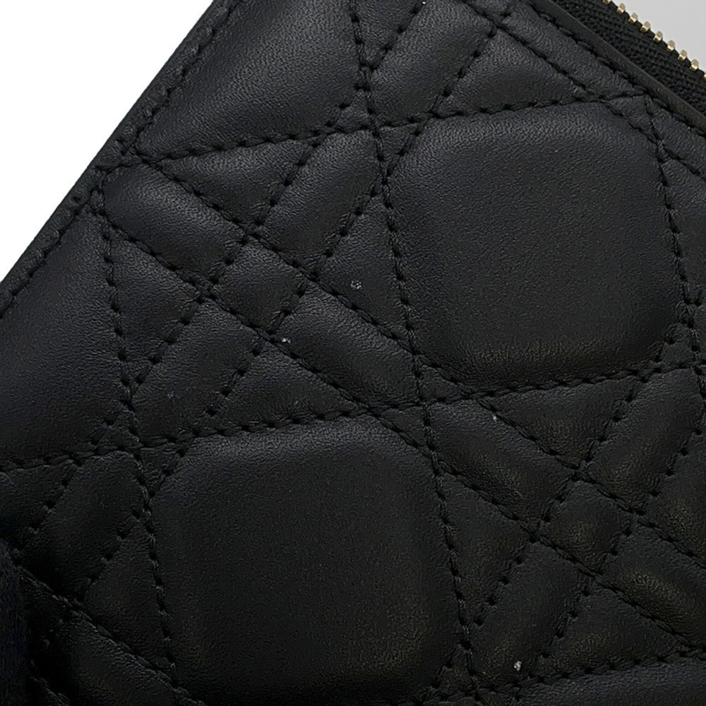 Christian Dior Macro Cannage Toujours Medium Leather Handbag M2821OSNW_M900 Black Women's — Like New
