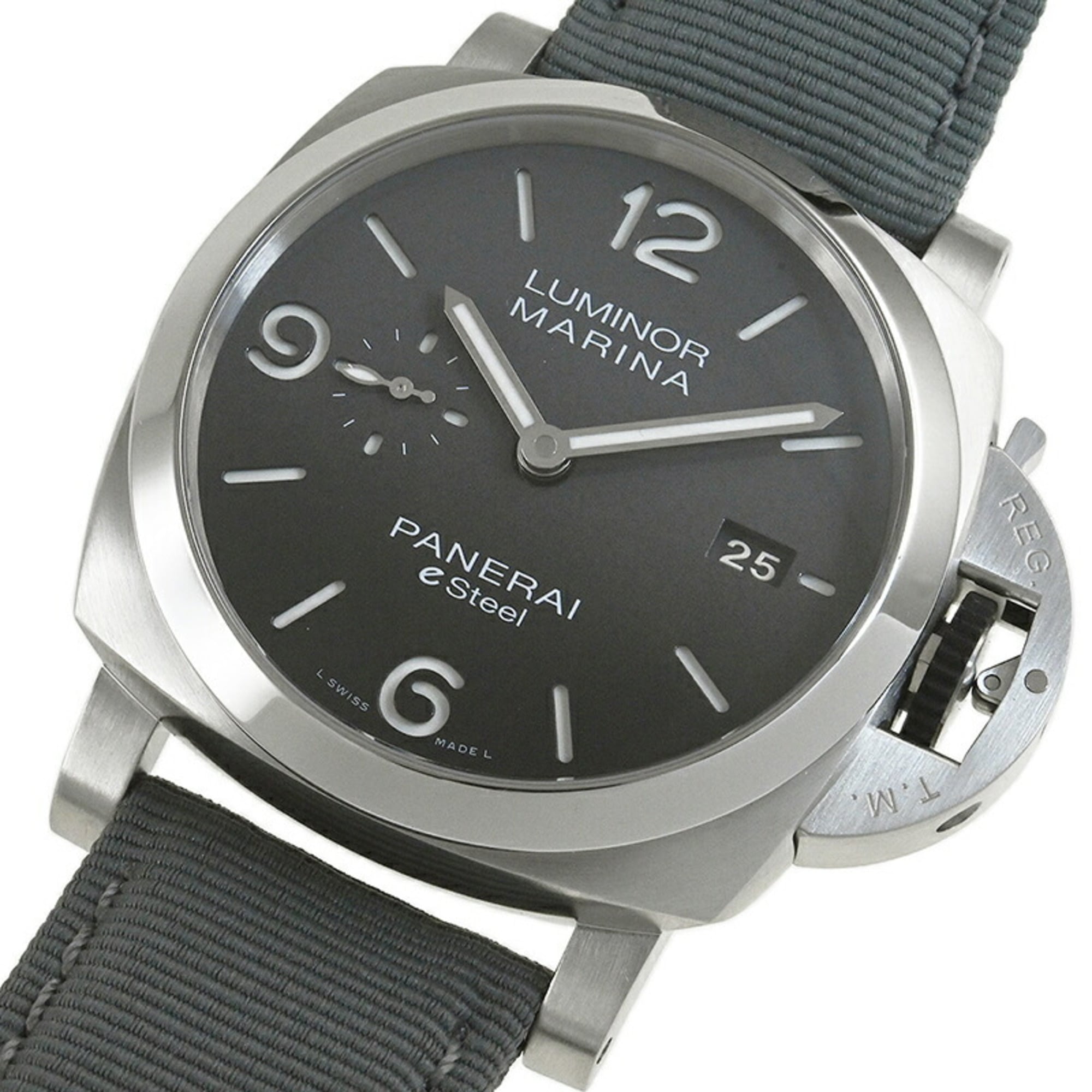 PANERAI Luminor Marina Grigio Roccia Watch 44mm PAM01358 — Good