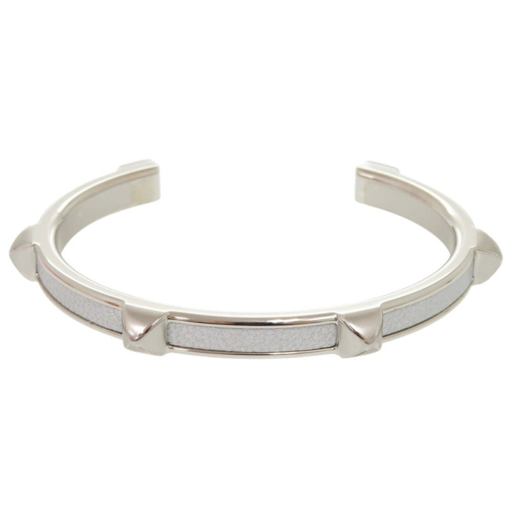 Unused Hermes Athena H500373 Metal Chevre Sham Kila Argent Silver Hardware Bracelet Bangle 0475HERMES — Like New