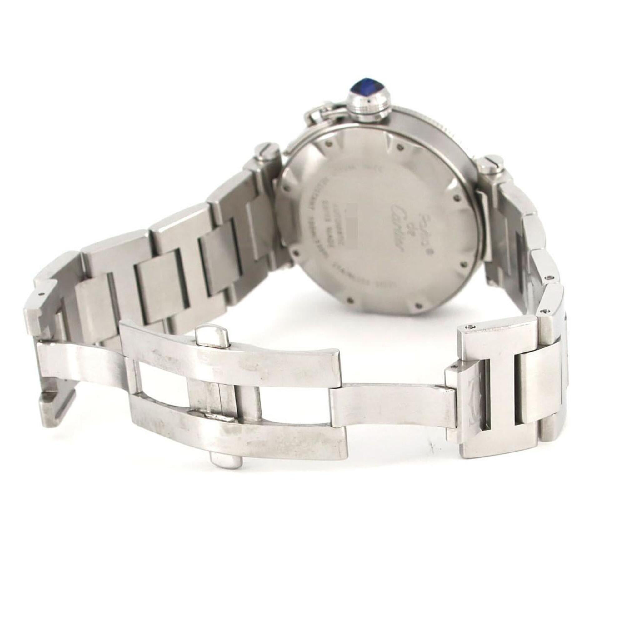 Cartier Pasha Seatimer W31080M7 Stainless Steel Automatic Watch — Good