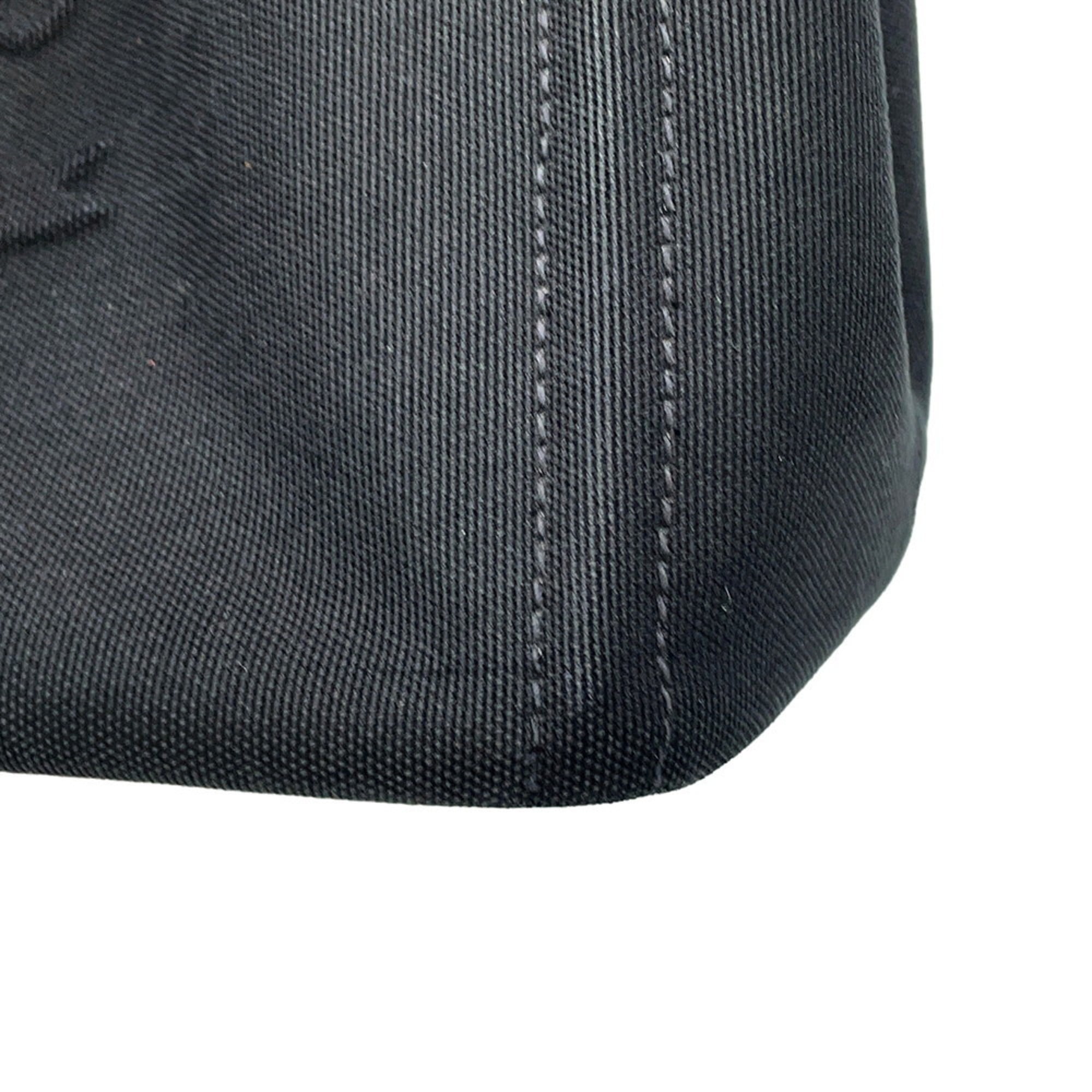 Prada Canapa Canvas Tote Bag 1BG439 PRADA 2-way Black