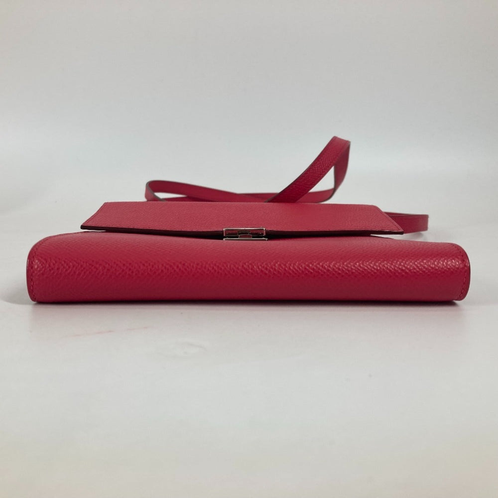HERMES Hermes Bag Pochette Click 16 Crossbody Shoulder Epson Women's Rose Extreme Pink — Like New