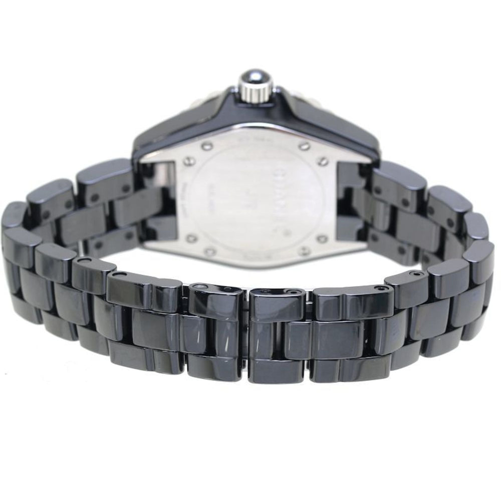 CHANEL J12 Bezel Diamond H2427 Black Ceramic x Stainless Steel Ladies 39763 Watch — Good