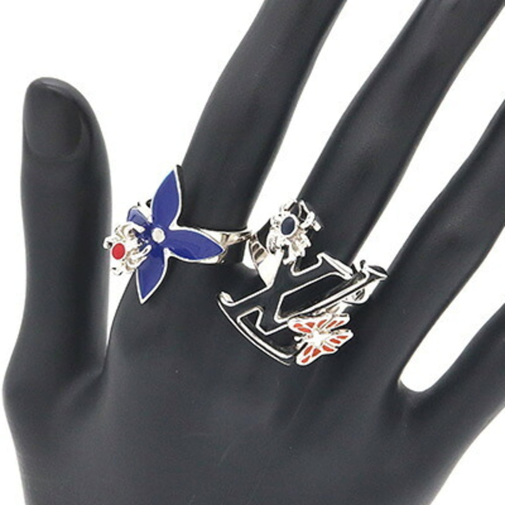 Louis Vuitton Ring Bague Set of 4 LV Fairy Tale MP2452 Silver Metal M Size Rings for Women LOUIS VUITTON — Like New