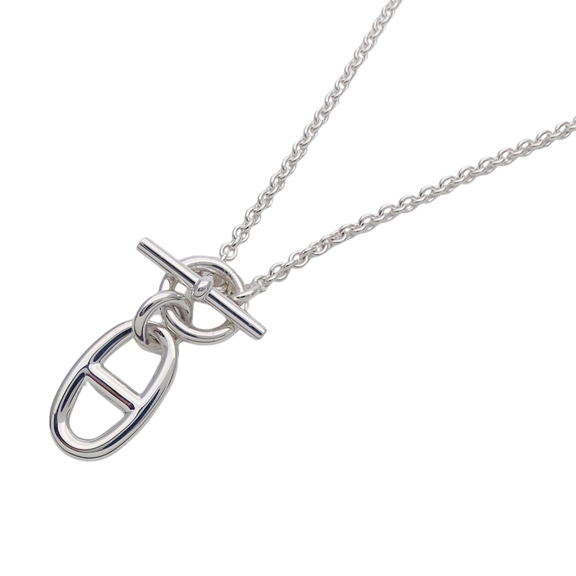 Hermes HERMES Chaine d'Ancre Amulet Necklace for Women, Brand Name, SV925 Silver Jewelry — Like New