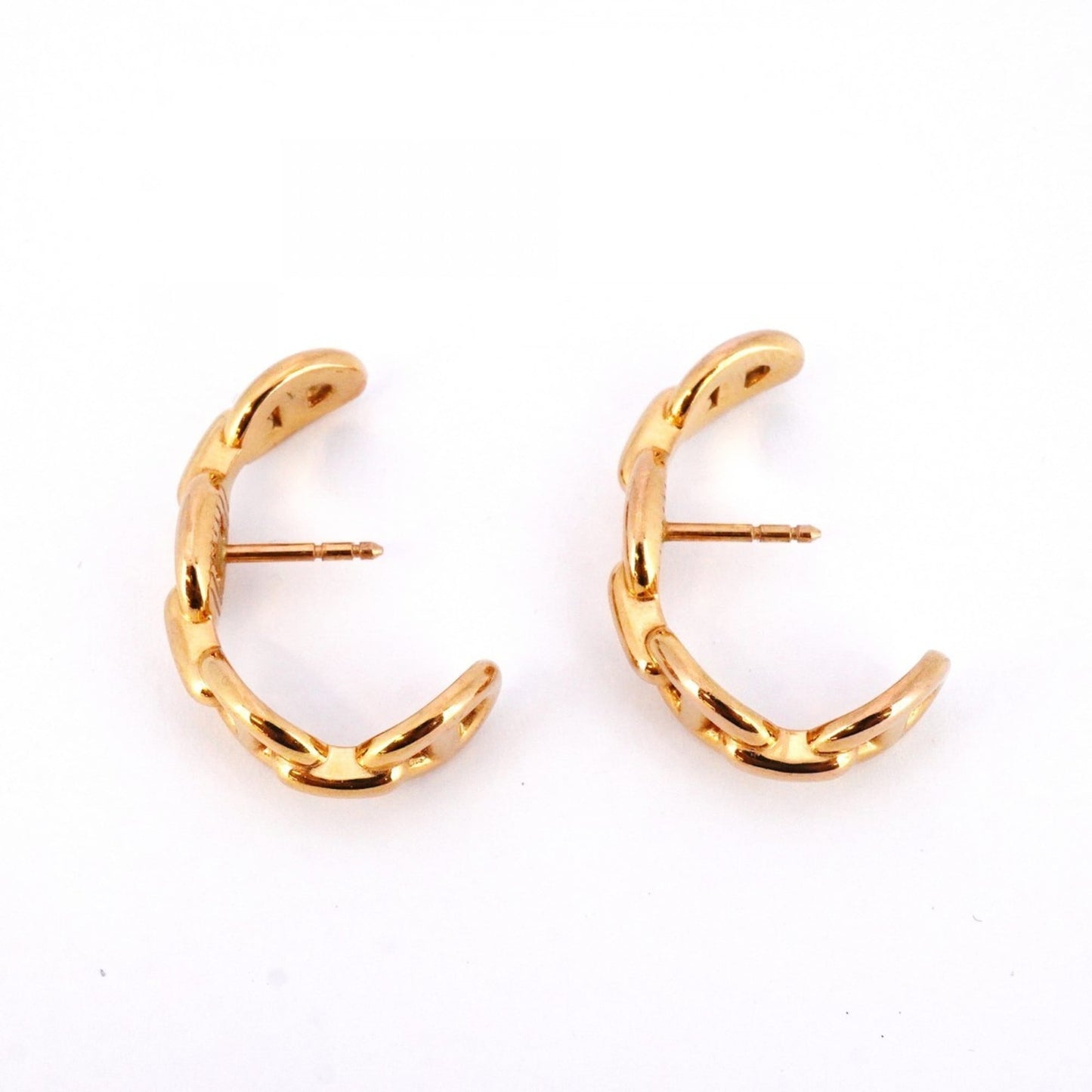 Hermes Anchaîne Chaine d'Ancre earrings in 18KPG pink gold for women