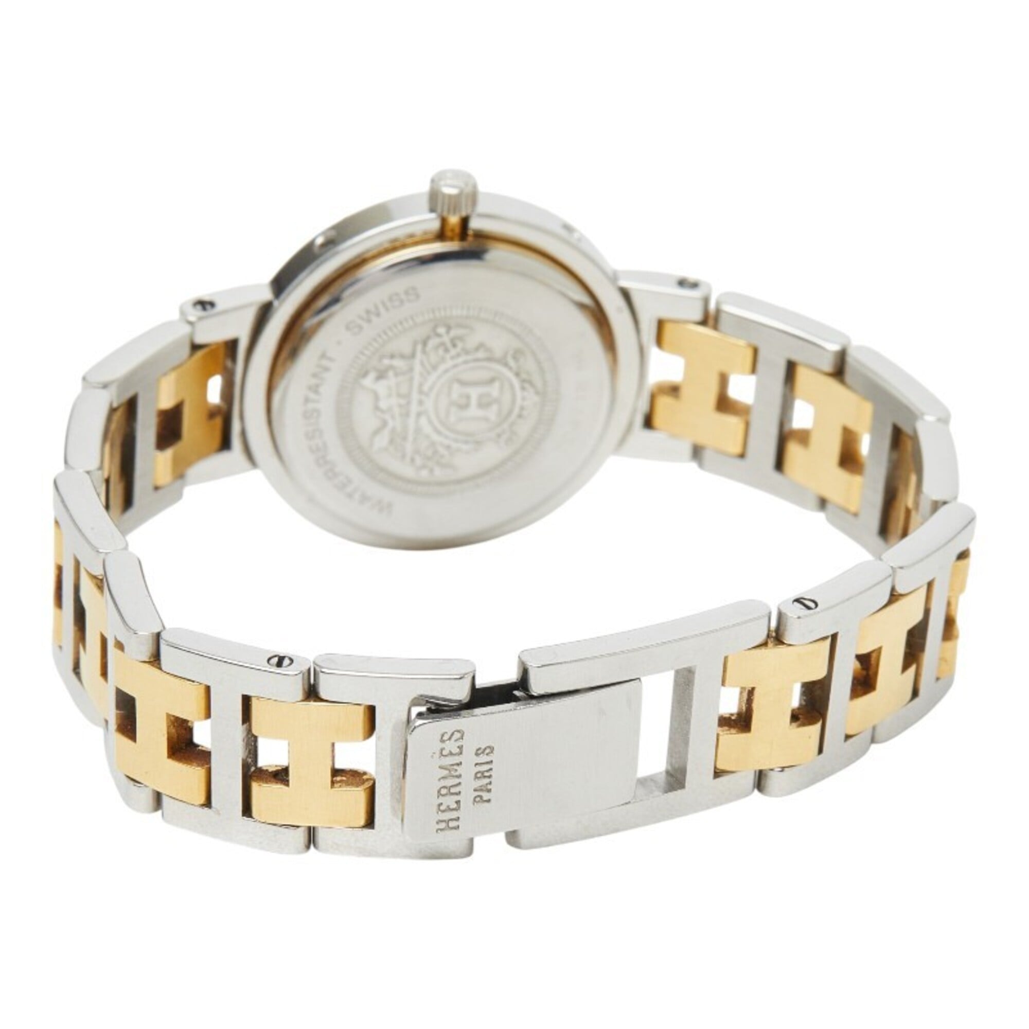Hermes Clipper Watch CL4.220 Quartz White Dial Stainless Steel Women's HERMES — Good
