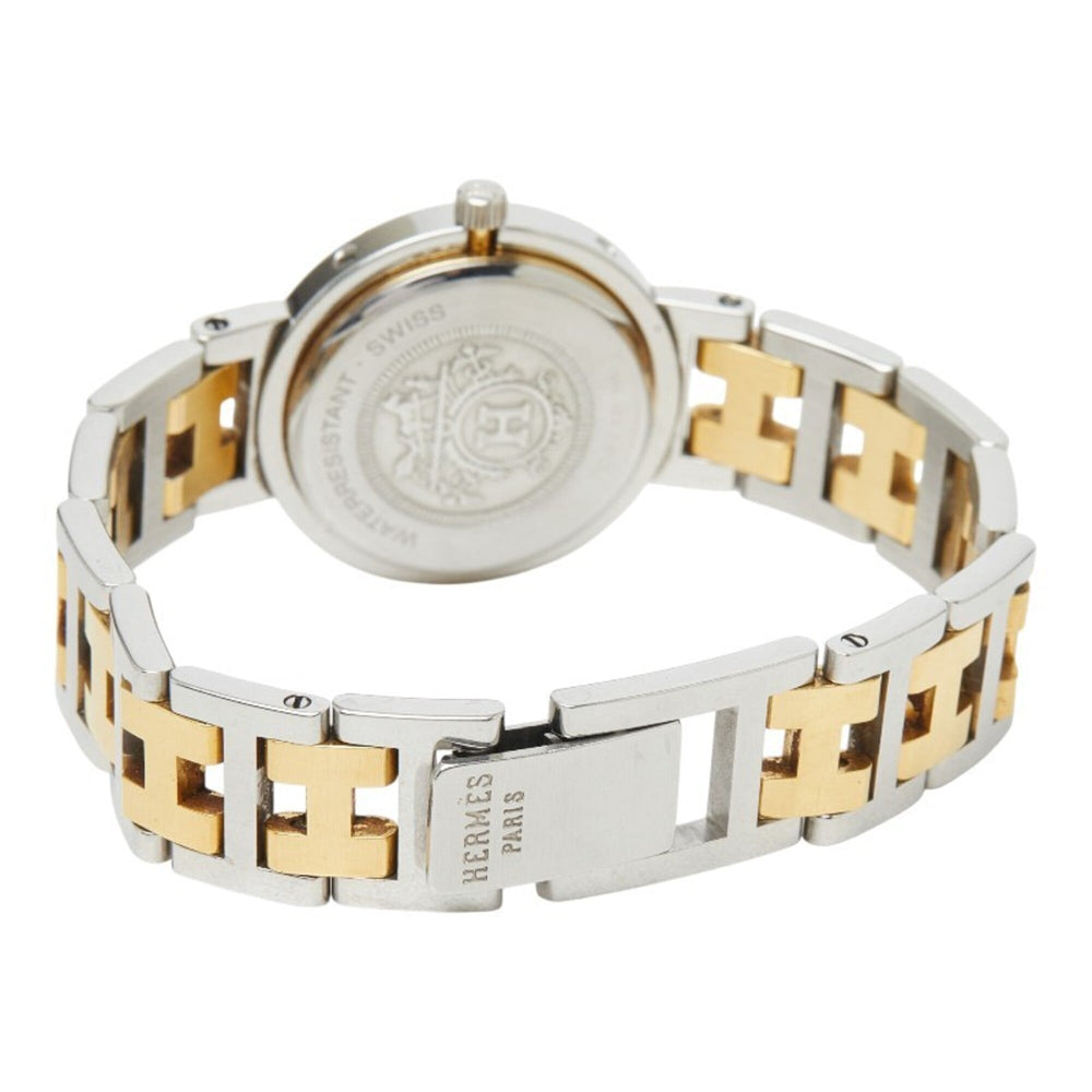 Hermes Clipper Watch CL4.220 Quartz White Dial Stainless Steel Women's HERMES — Good